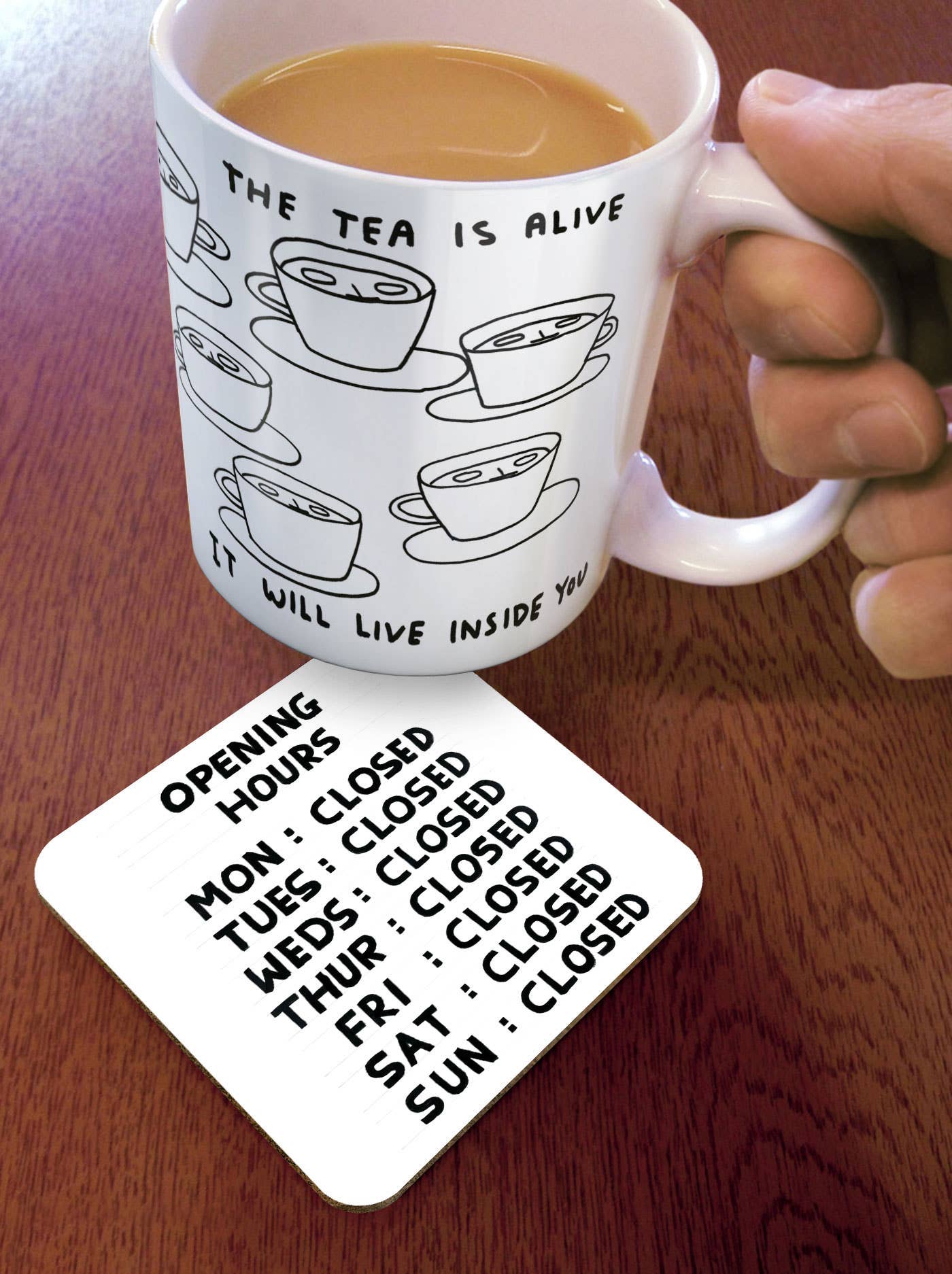 David Shrigley Coaster - Good Wine - Image 2