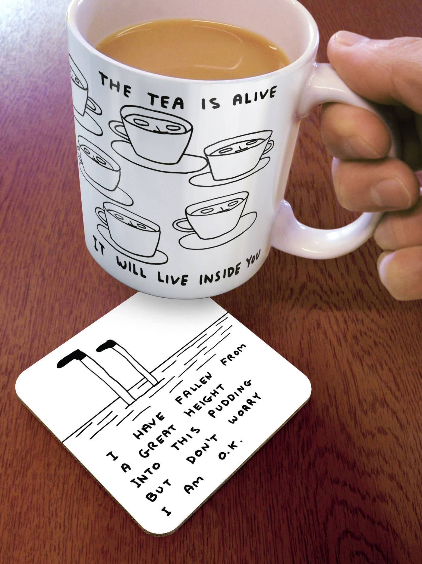 David Shrigley Coaster - Pudding - Image 2
