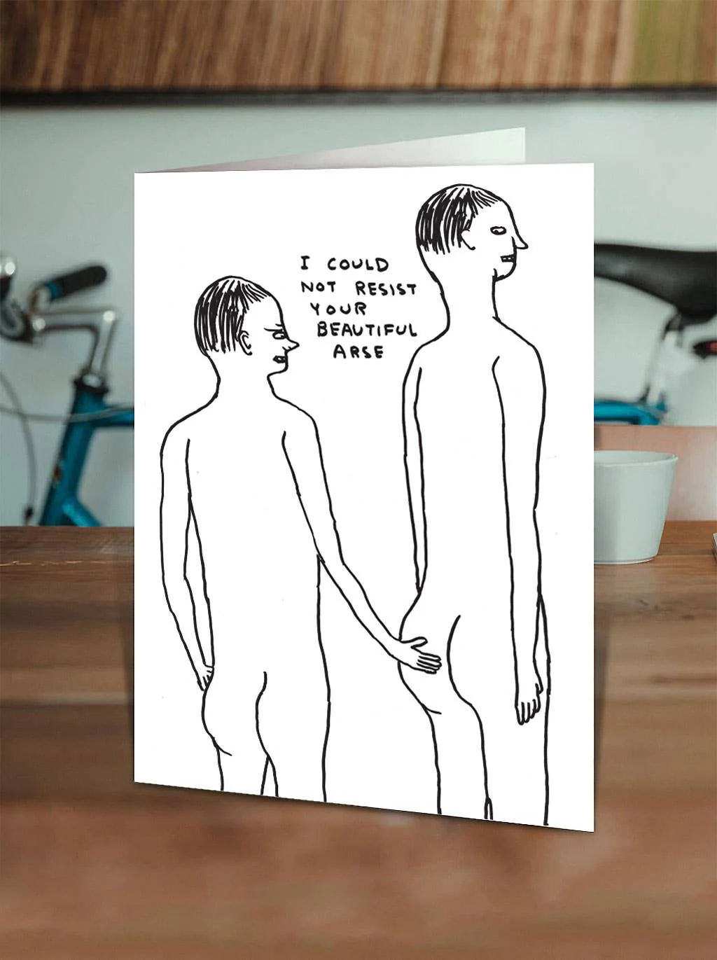 David Shrigley Greeting Card - Beautiful Arse - Image 2