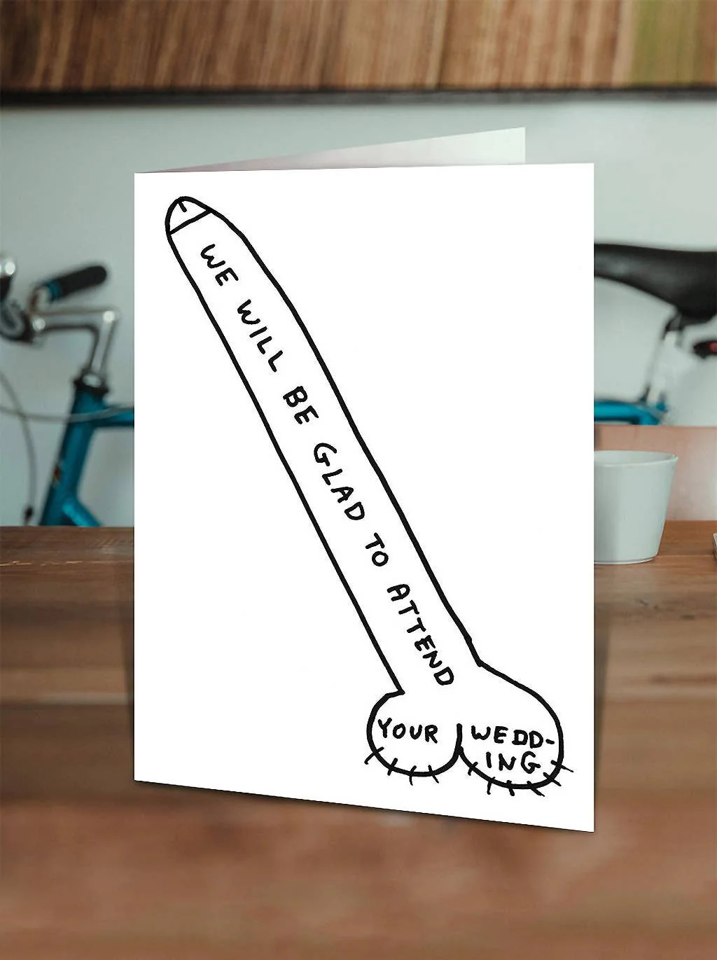 David Shrigley Greeting Card - Wedding Acceptance Card - Image 5