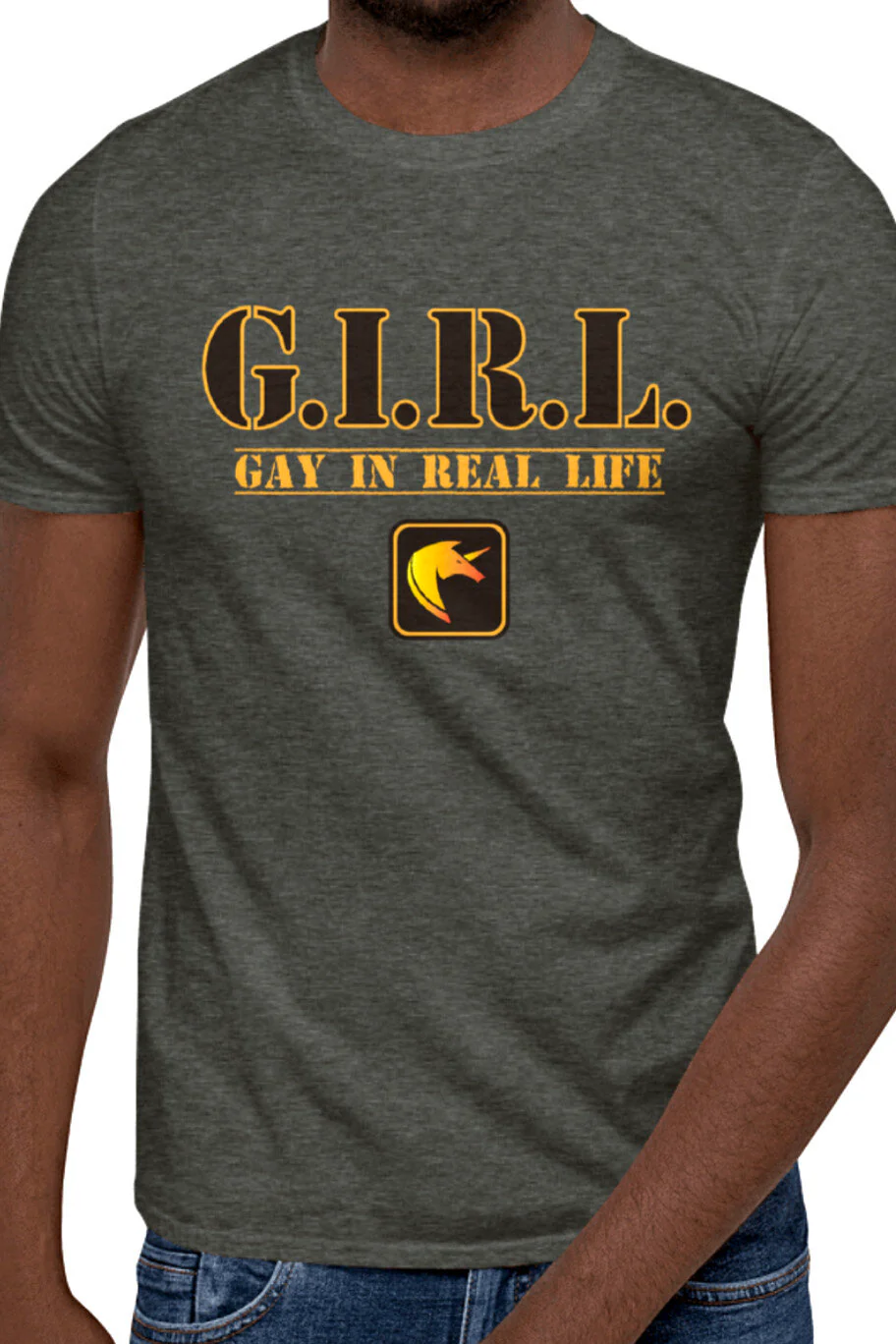 Gay In Real Life Tee by Peachy Kings - Image 3