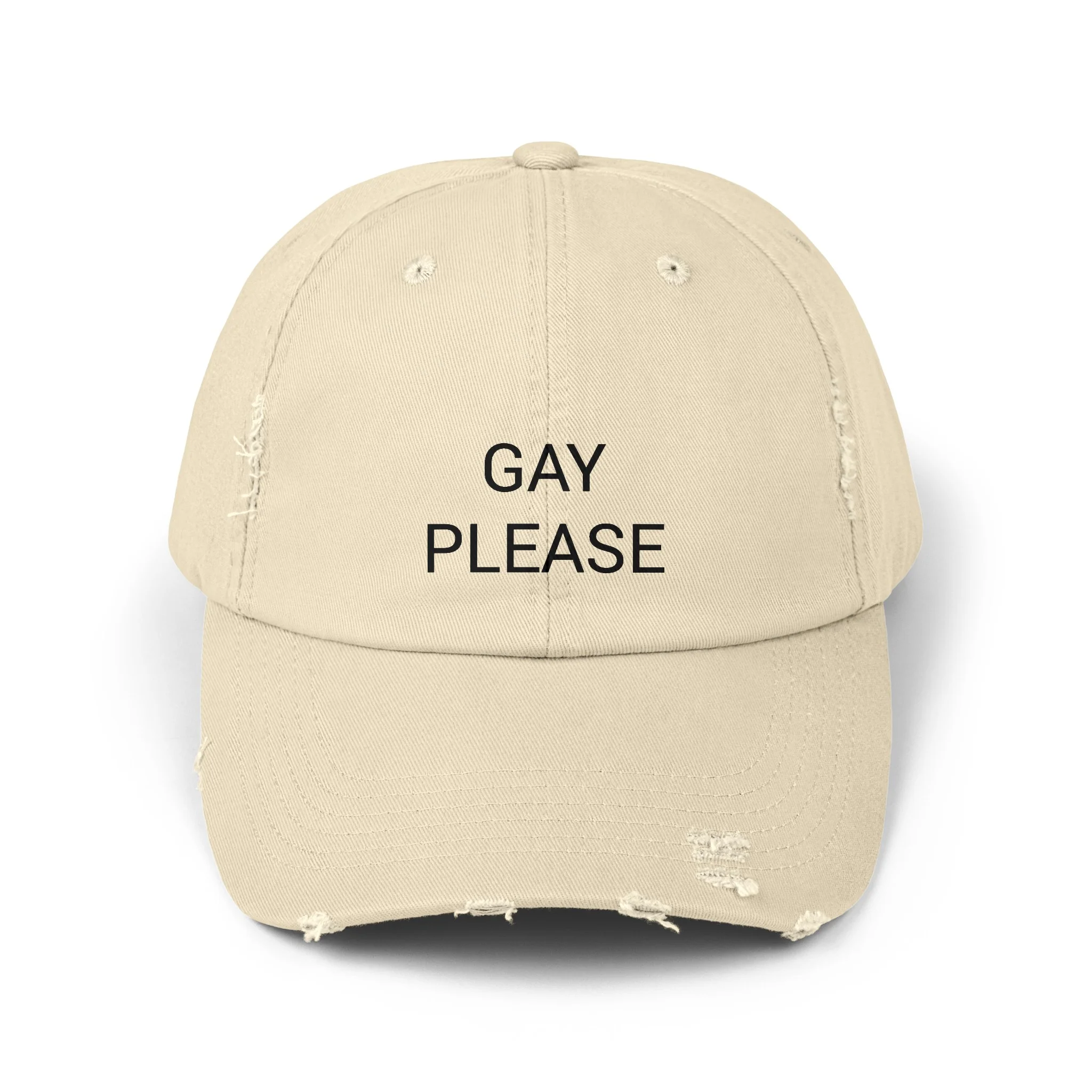 GAY PLEASE Distressed Cap in 6 colors - Image 6