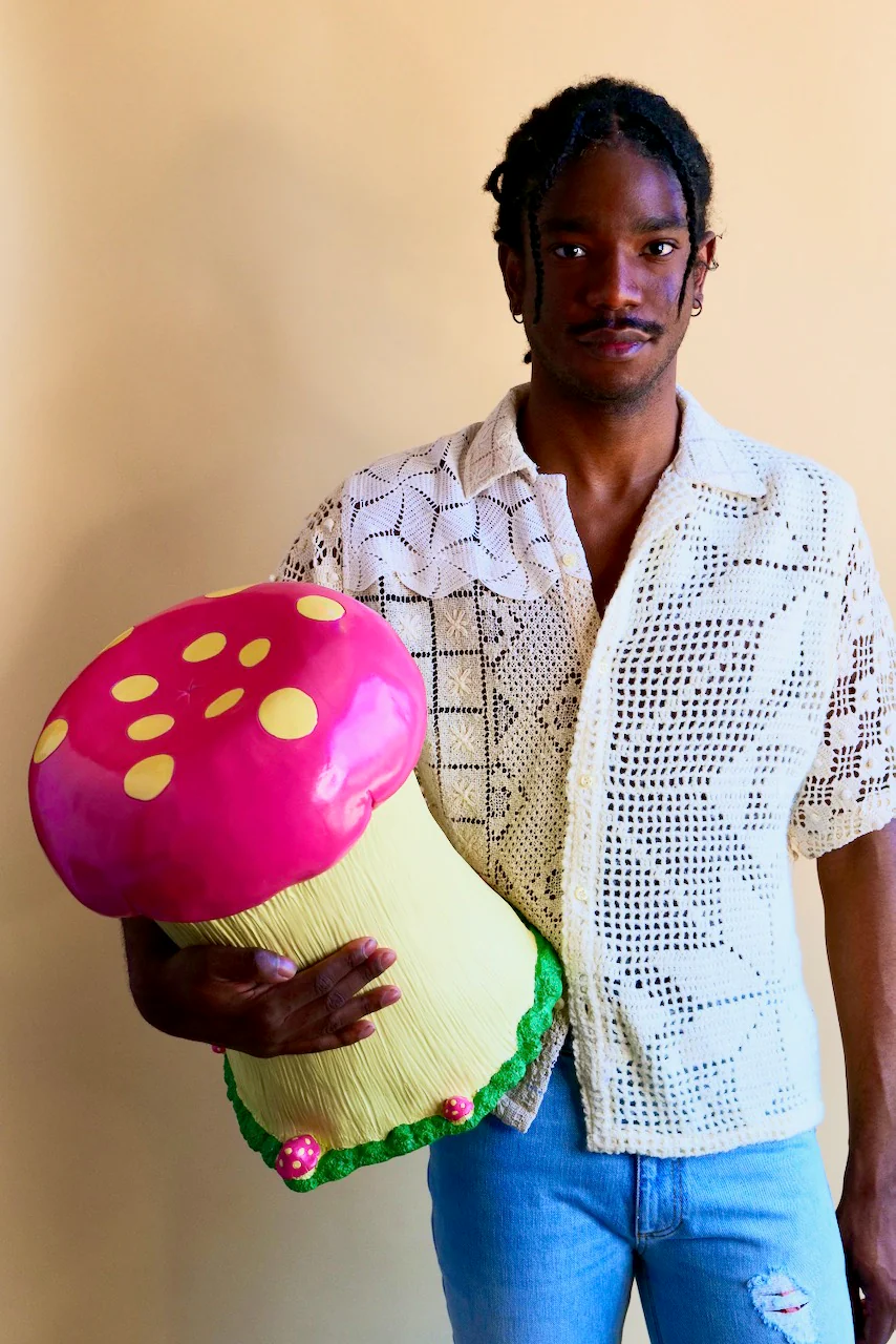 Giant Mushroom Stool by Third Drawer Down - Image 2