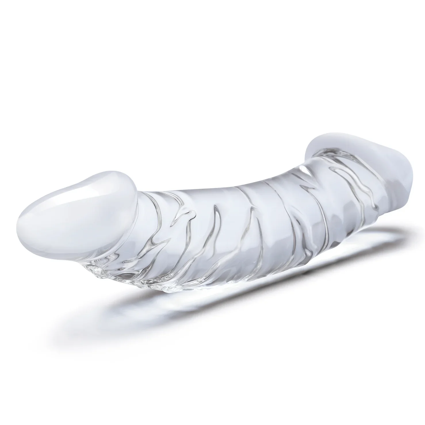 Gläs 10.5" Girthy Realistic Glass Double Dong - Image 3
