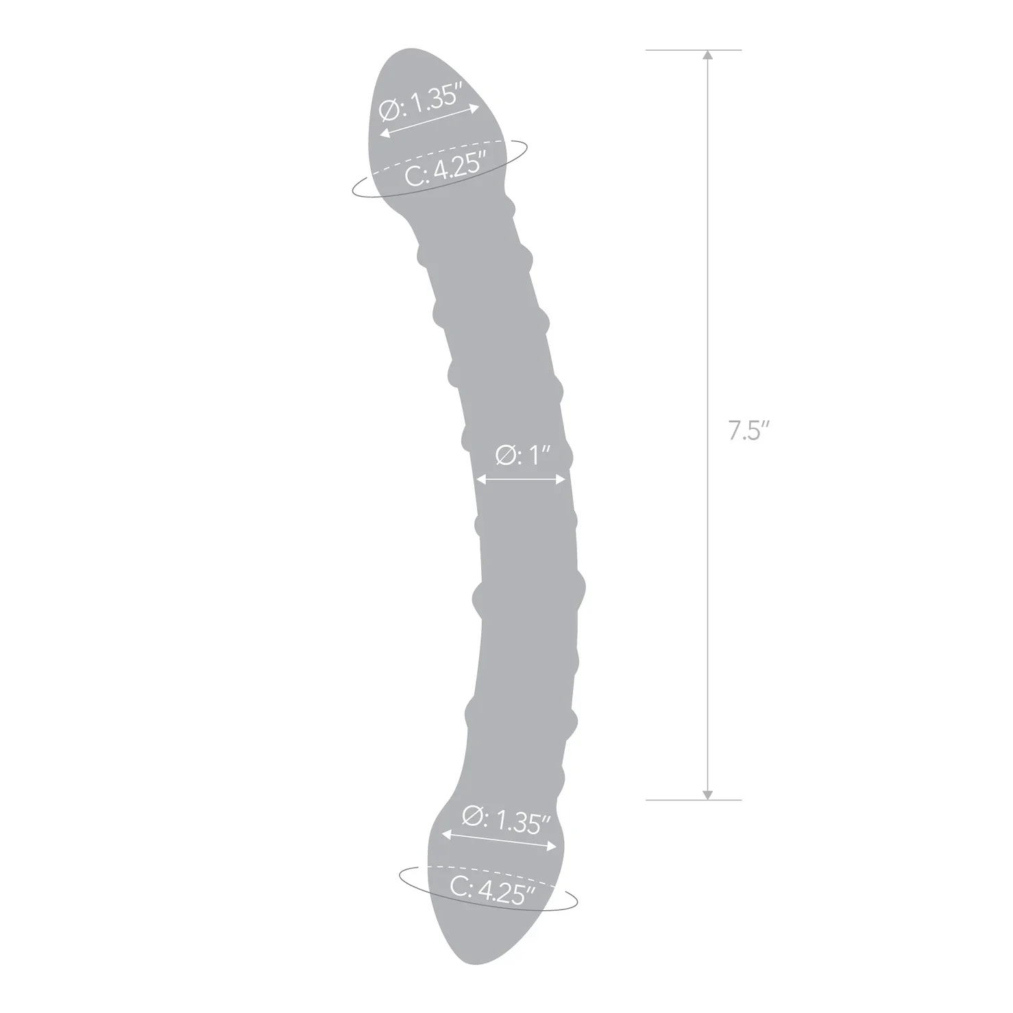 Gläs 10" Double Trouble Glass Dildo - Image 7