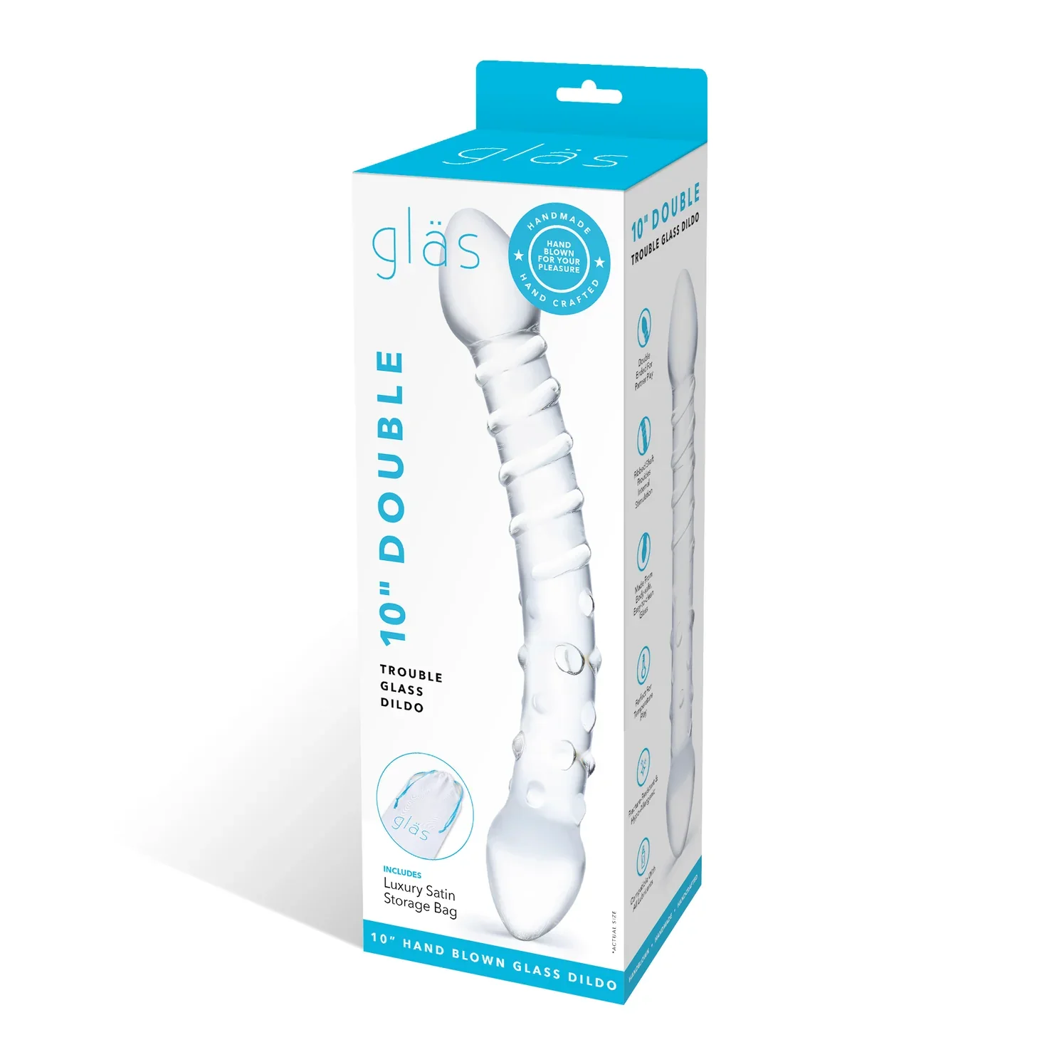 Gläs 10" Double Trouble Glass Dildo - Image 8