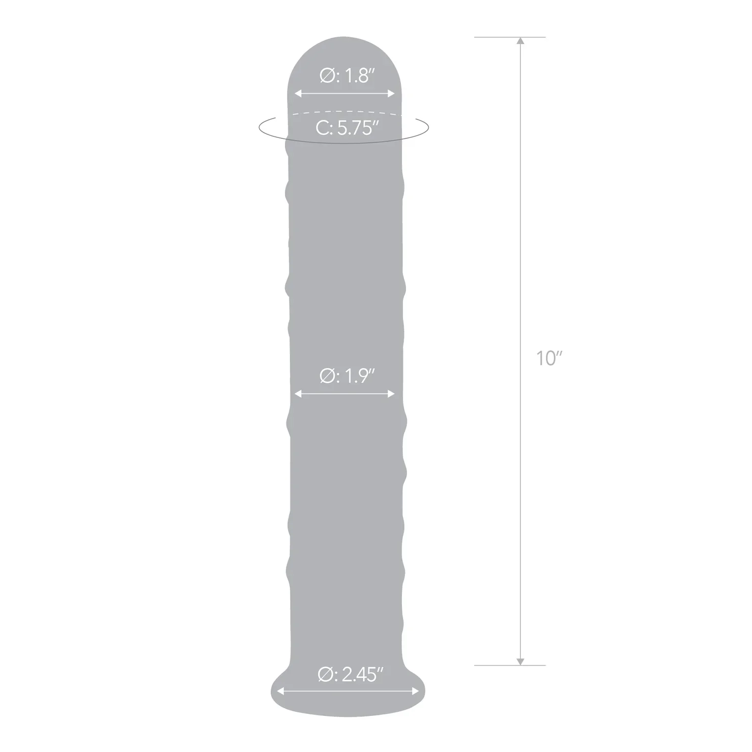 Gläs 10" Extra Large Glass Dildo - Image 7