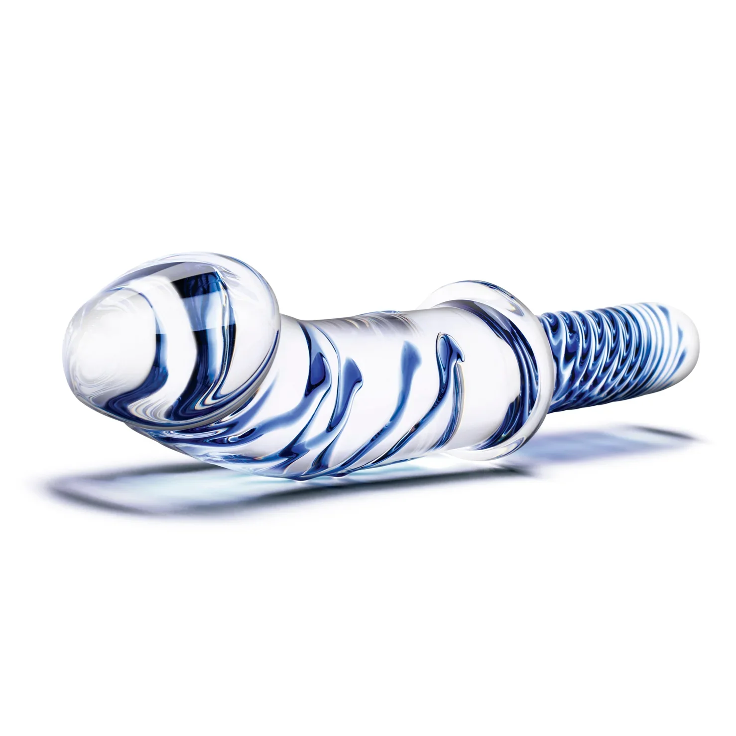 Gläs 11" Realistic Double Ended Glass Dildo with handle - Image 3