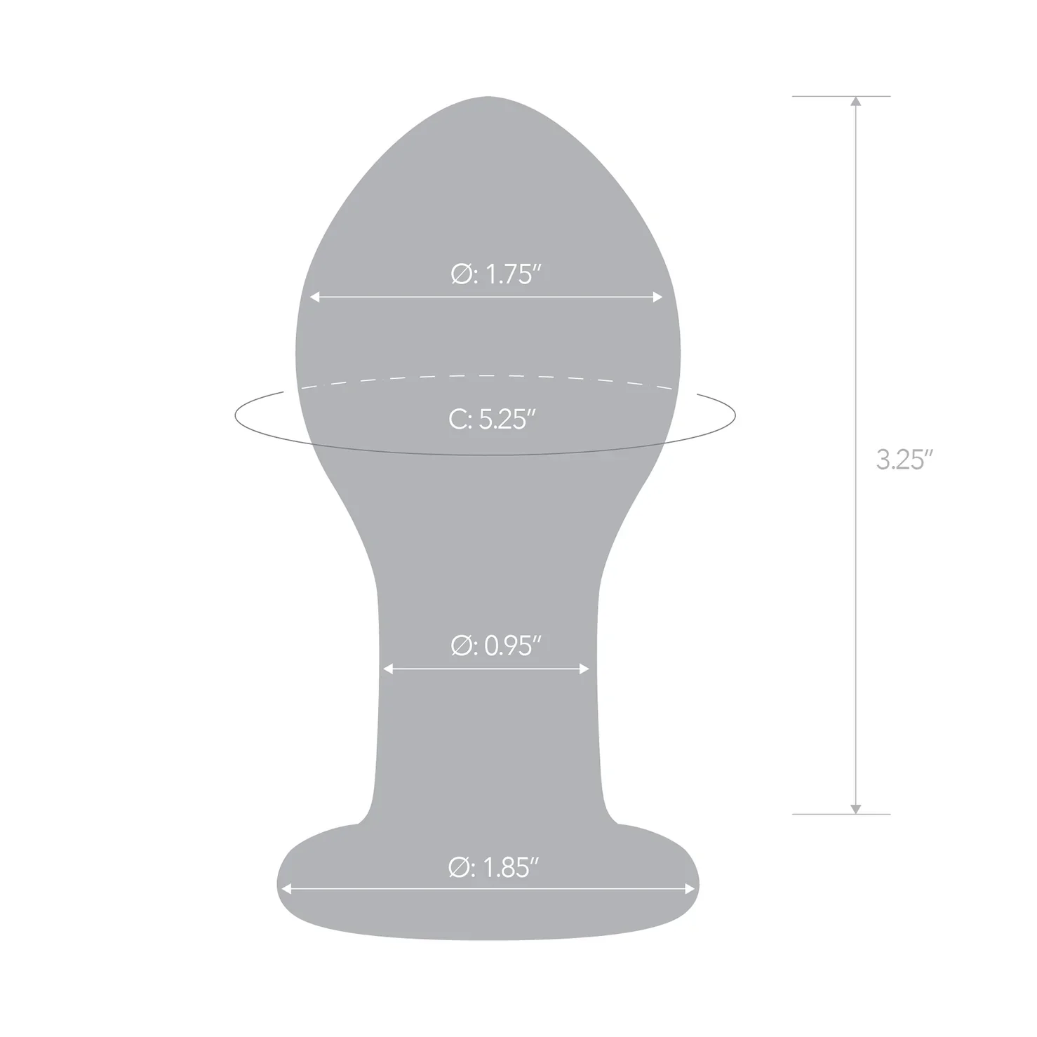 Gläs 3.5" Galileo Butt Plug - Image 7