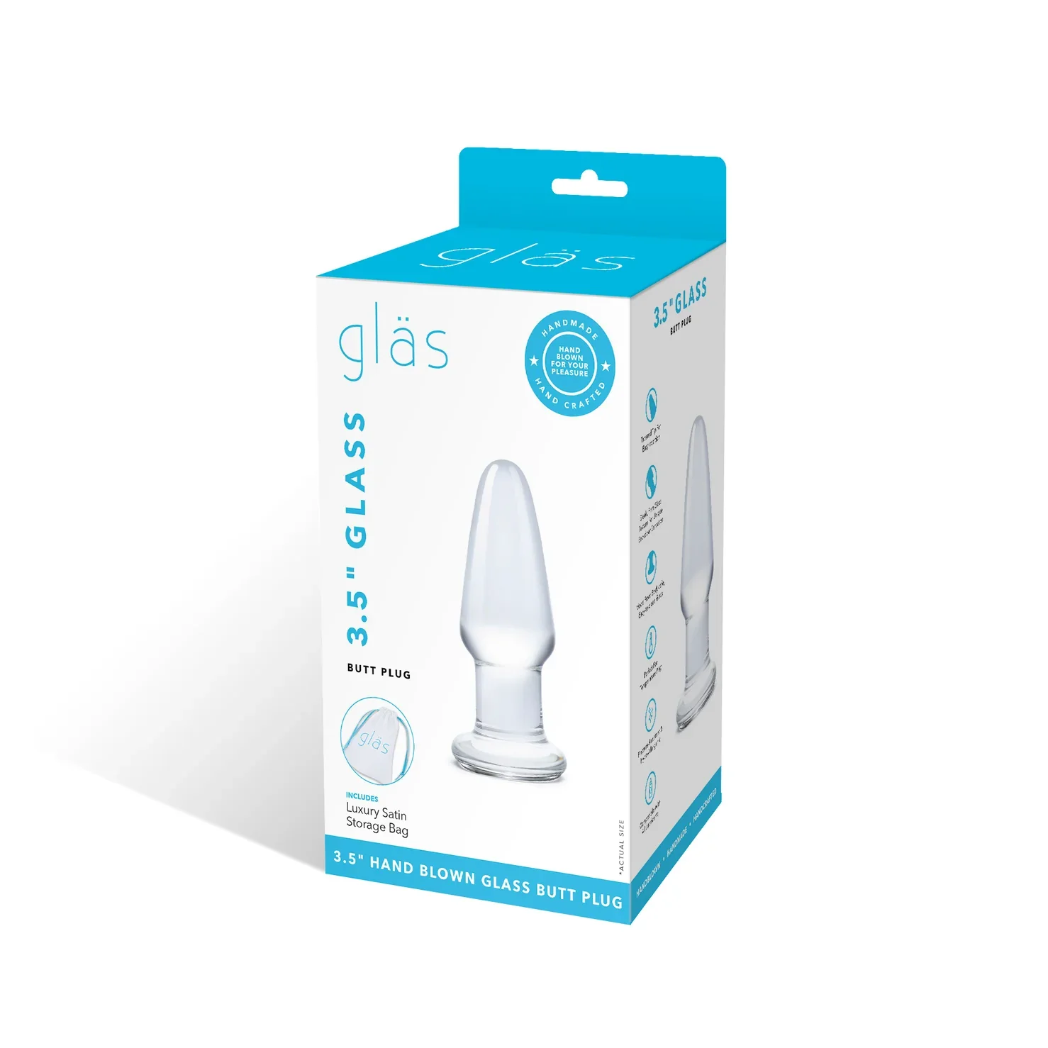 Gläs 3.5" glass butt plug - Image 8
