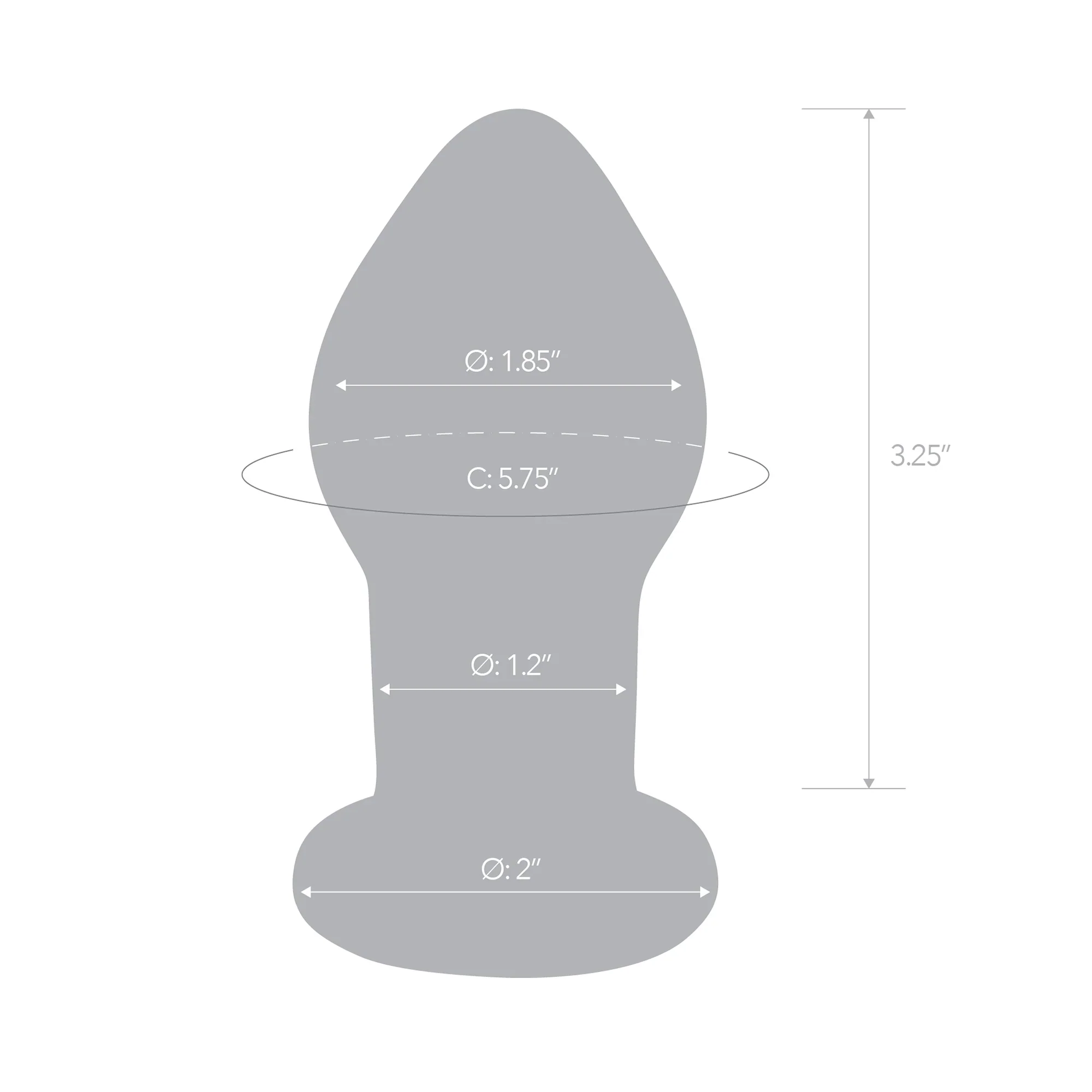 Gläs 3.5” Rechargeable Remote Controlled Vibrating Butt Plug - Image 8