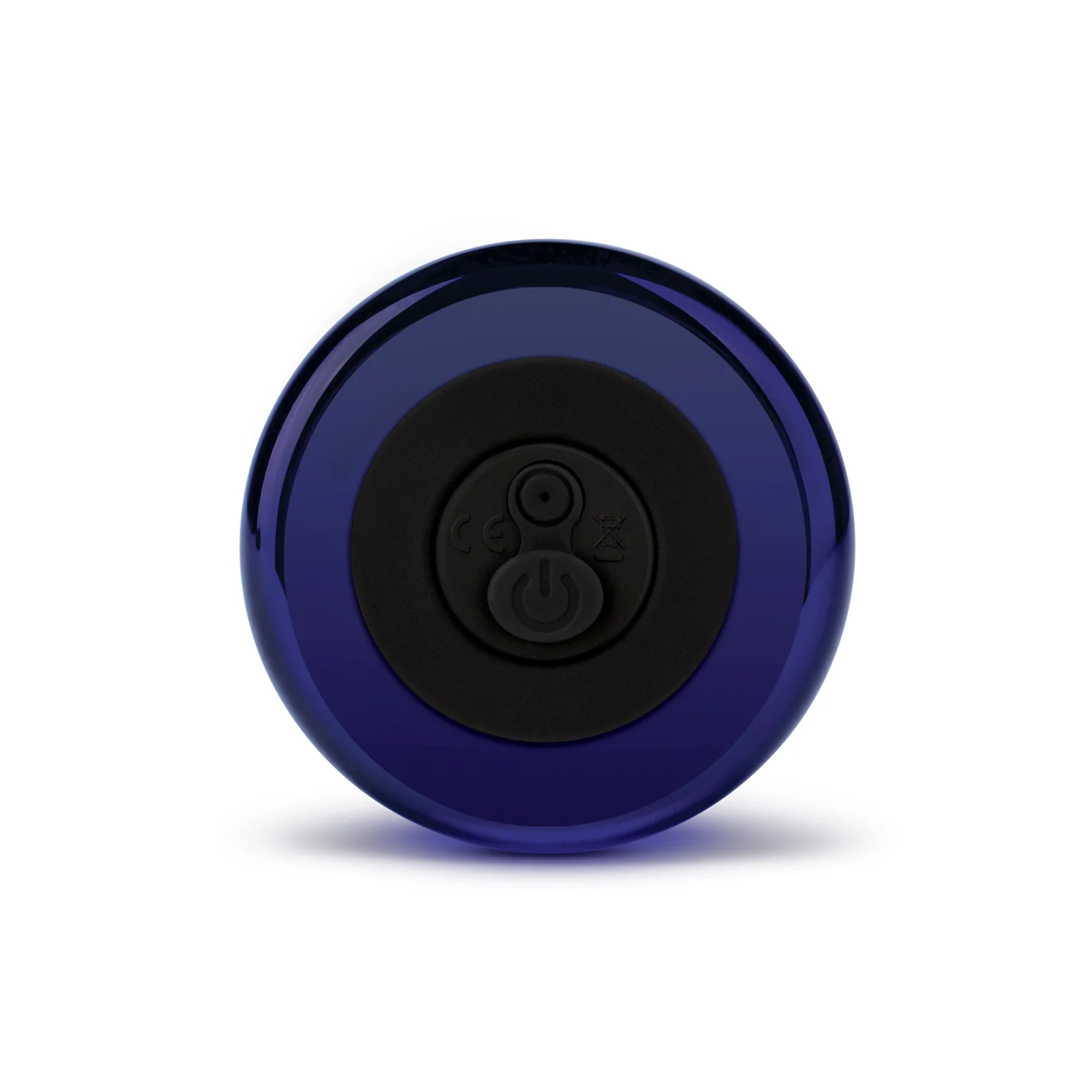Gläs 4” Rechargeable Remote Controlled Vibrating Dotted P-Spot Plug - Image 5