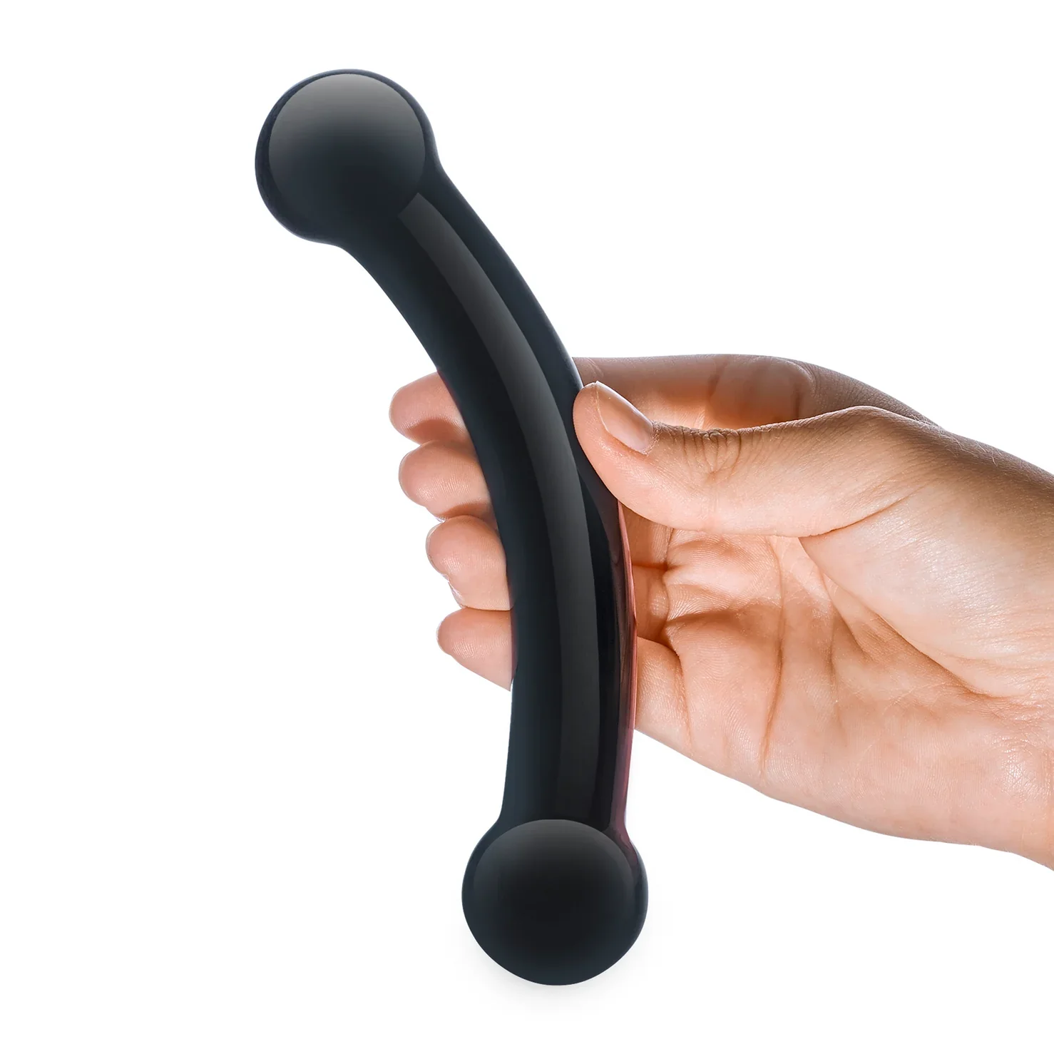 Gläs 5.5" Double Bull Black Dildo - Image 4