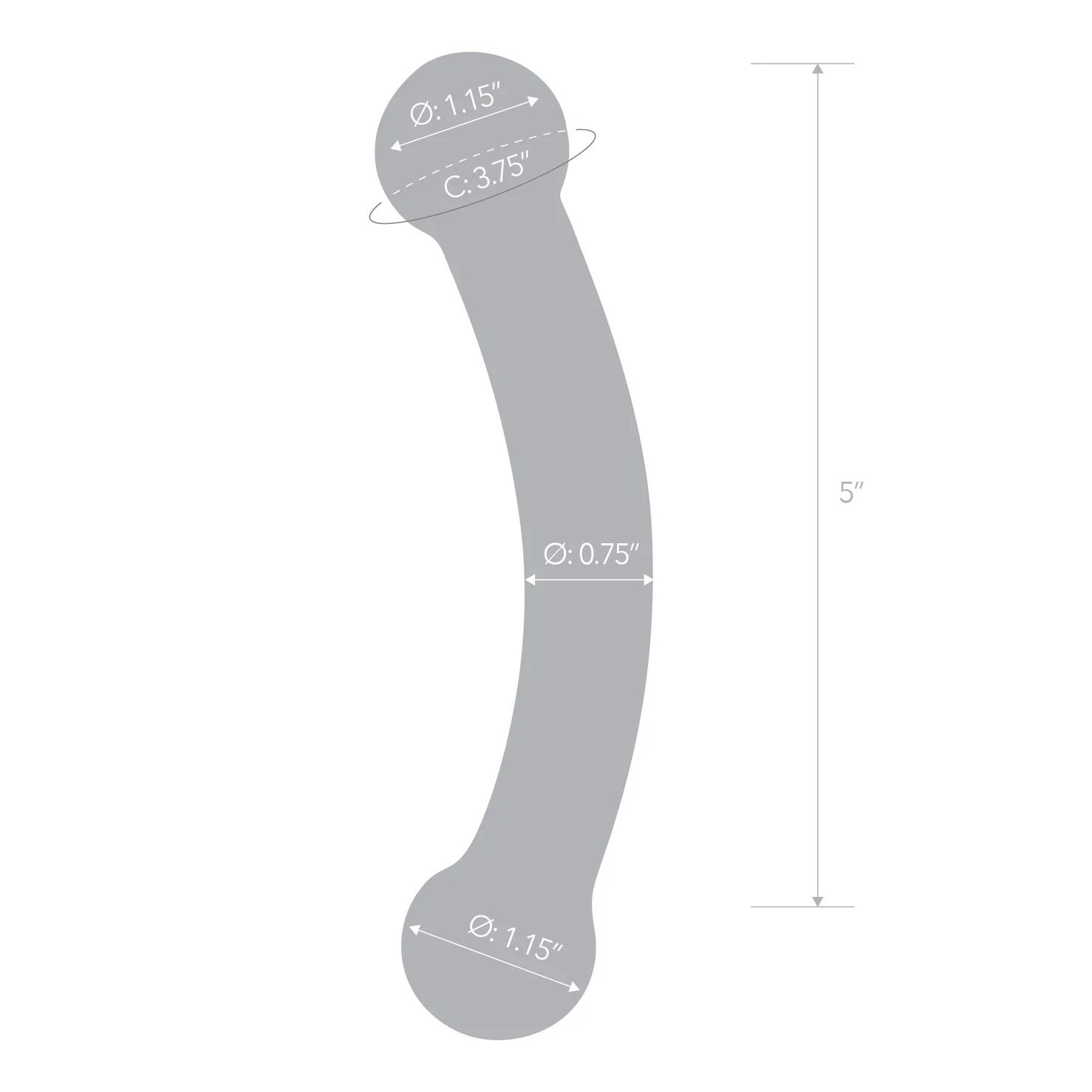 Gläs 5.5" Double Bull Black Dildo - Image 7