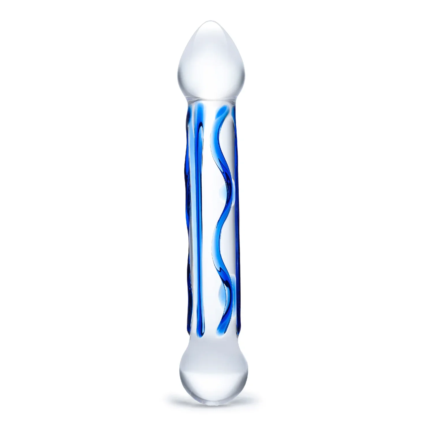 Gläs 6.5" Full Tip Textured Glass Dildo - Image 2
