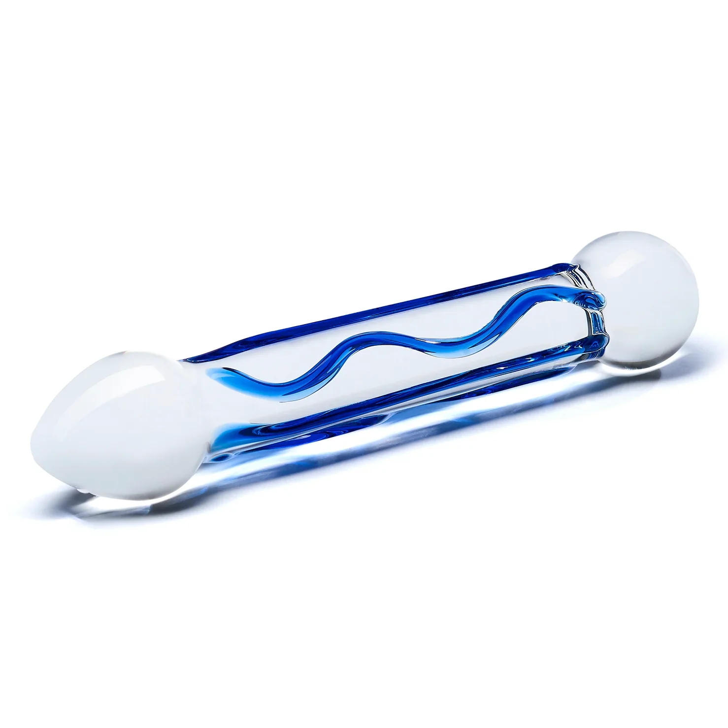 Gläs 6.5" Full Tip Textured Glass Dildo - Image 3