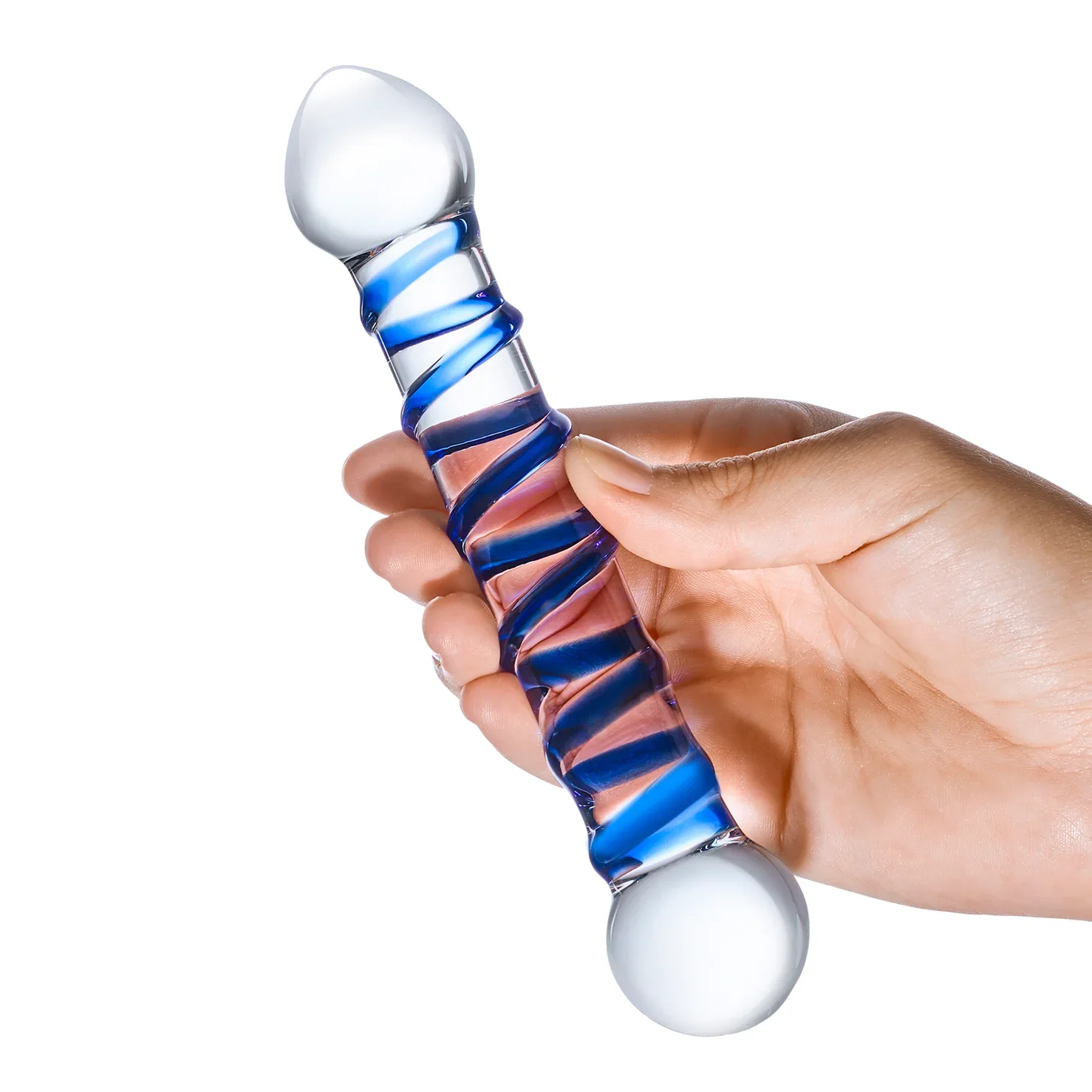 Gläs 6.5" Spiral dildo - Image 4