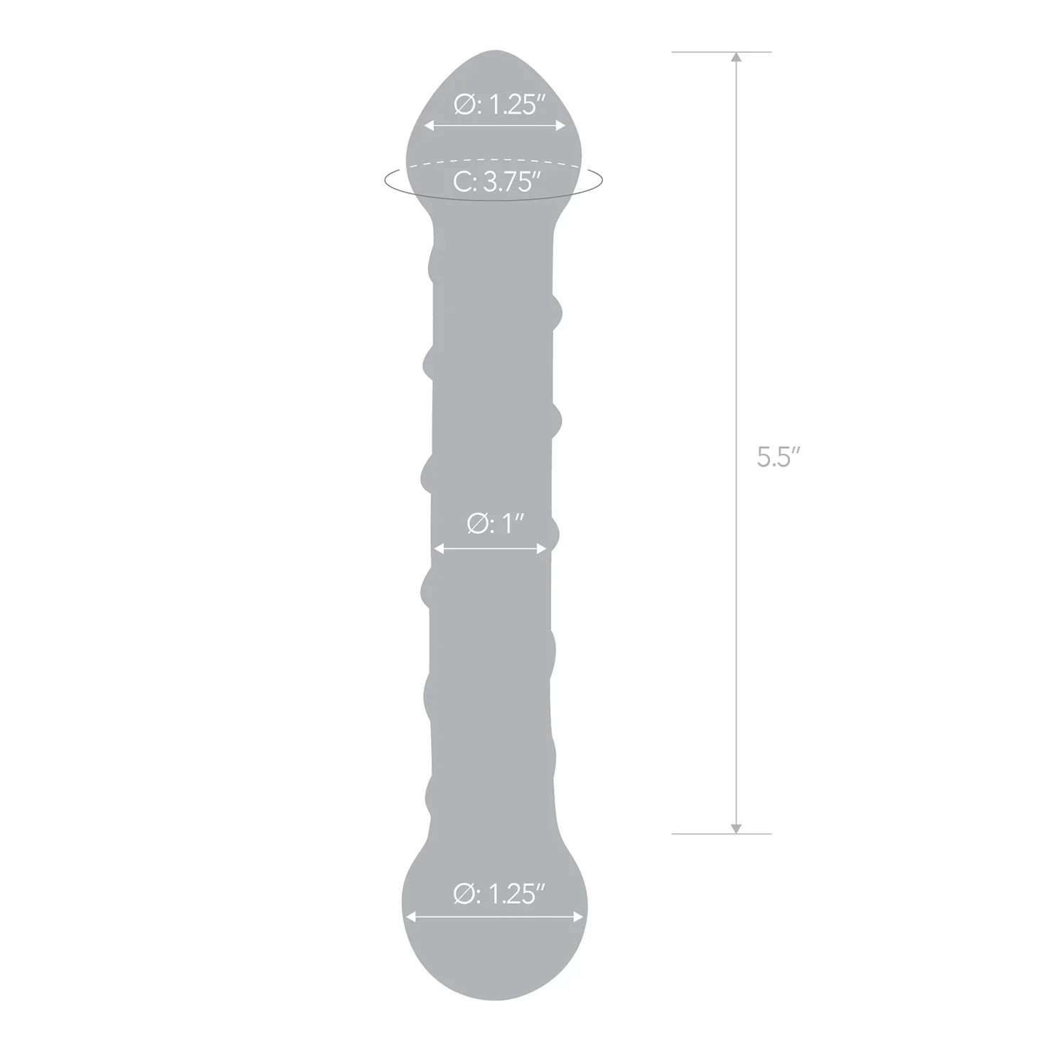 Gläs 6.5" Spiral dildo - Image 7
