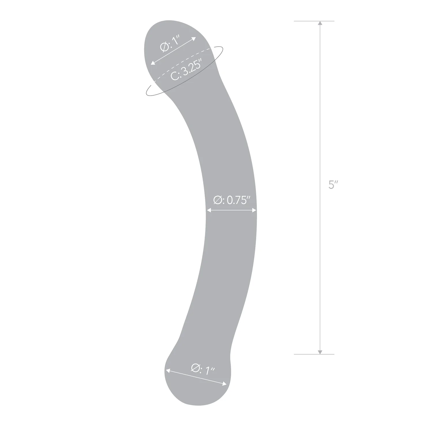 Gläs 6" Curved Glass Dildo - Image 7