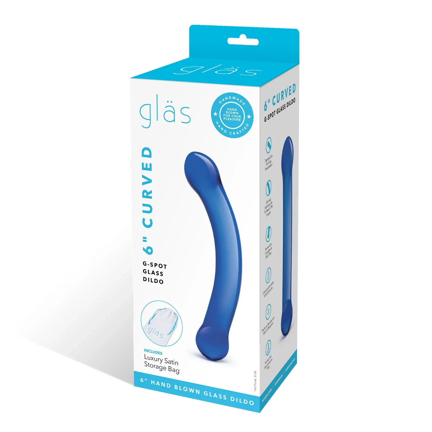 Gläs 6" Curved Glass Dildo - Image 8