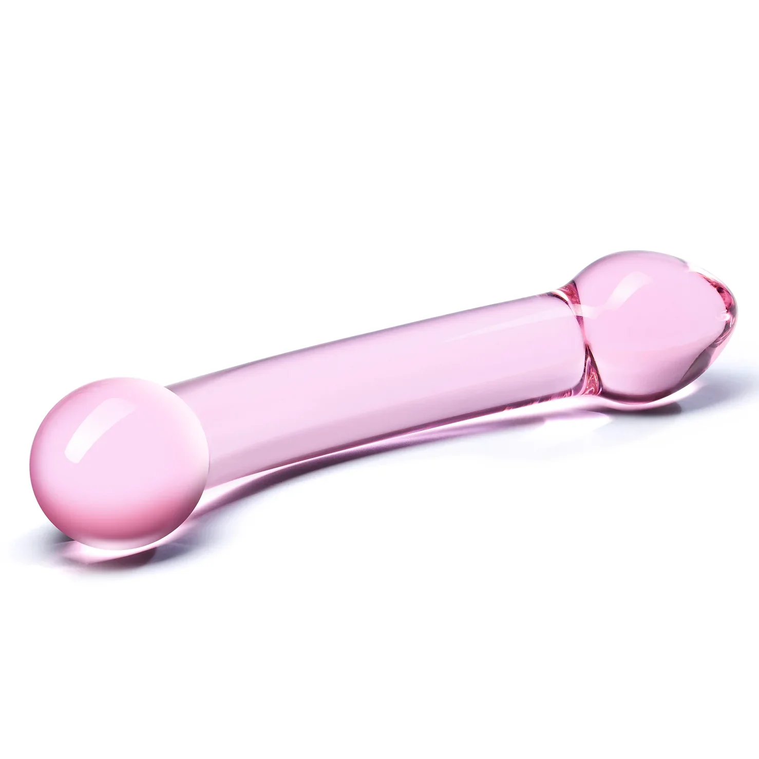 Gläs 7.25" Double Trouble Purple Dildo - Image 3