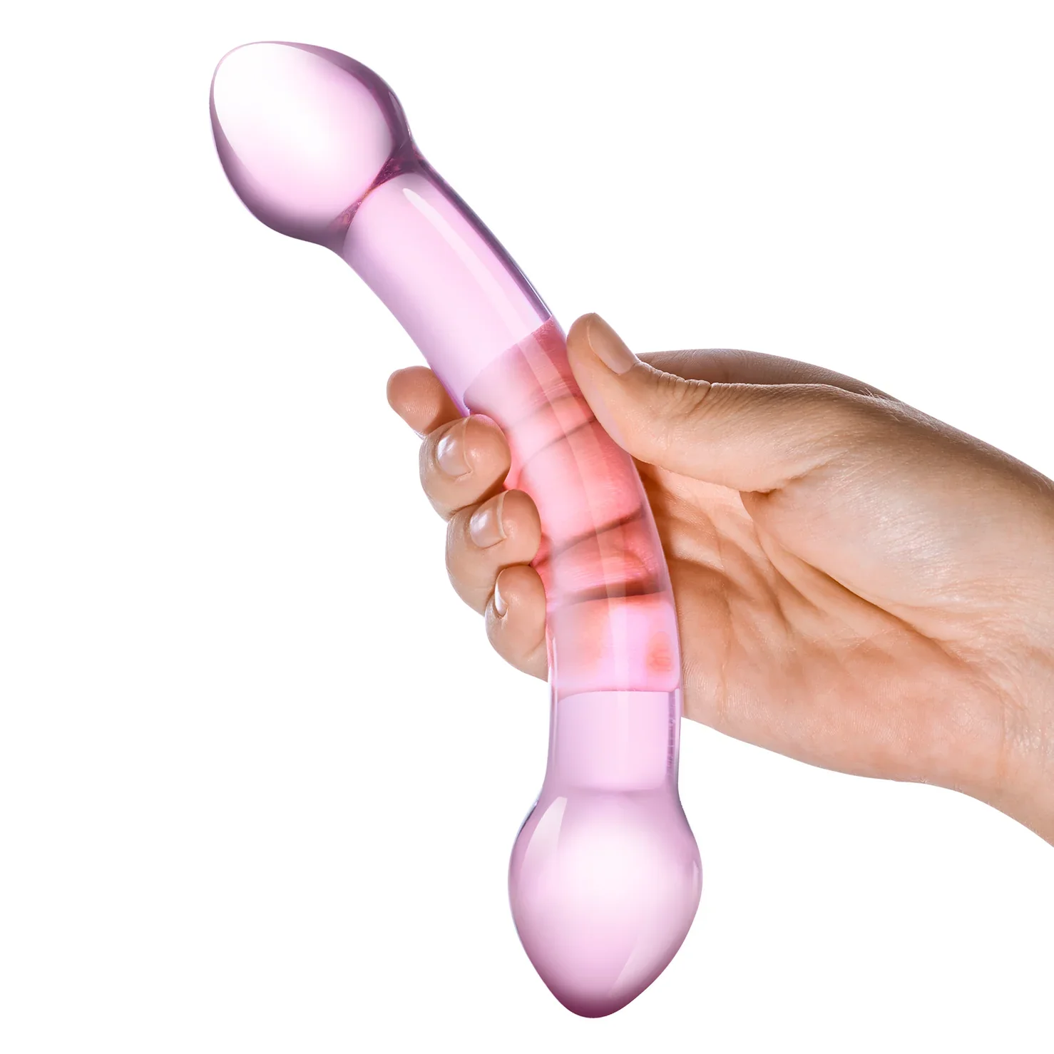 Gläs 7.25" Double Trouble Purple Dildo - Image 4