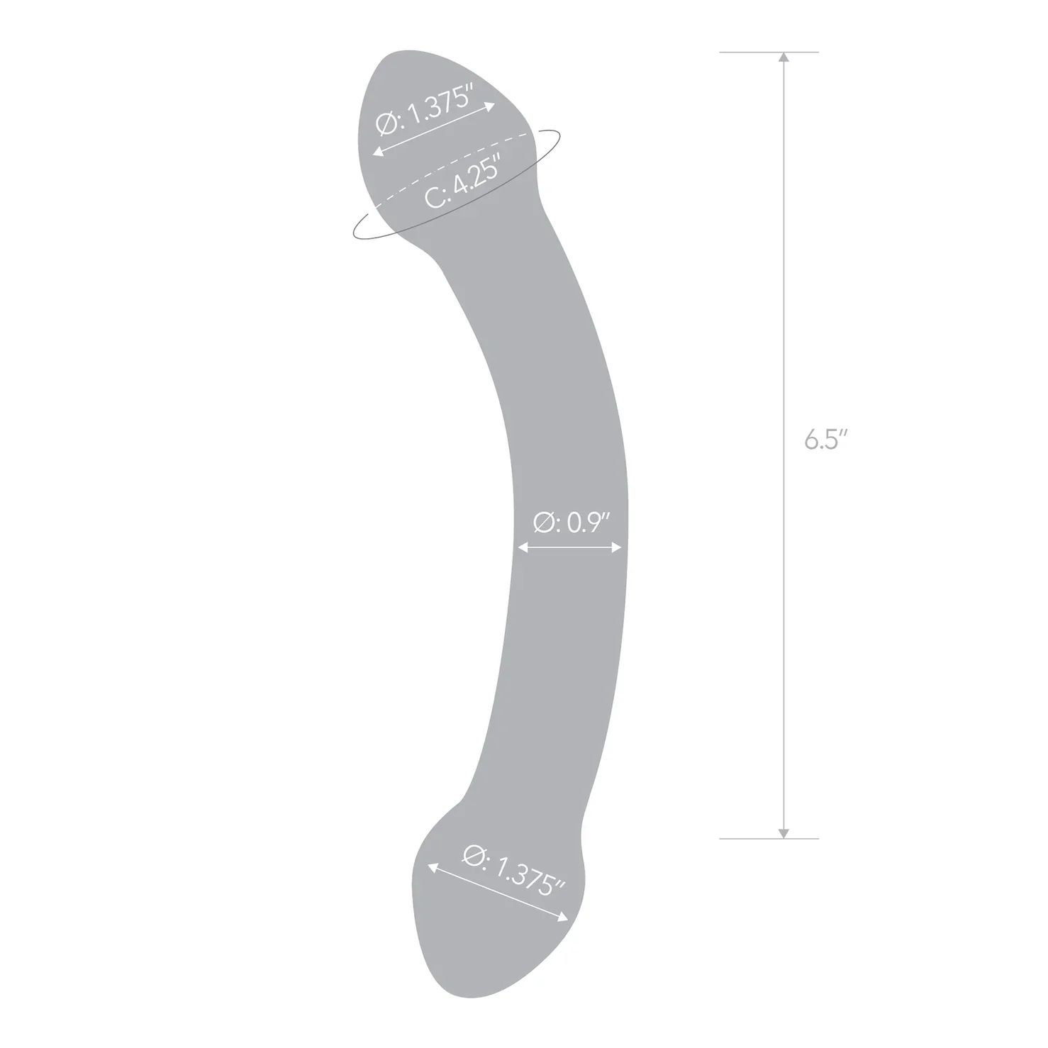 Gläs 7.25" Double Trouble Purple Dildo - Image 7