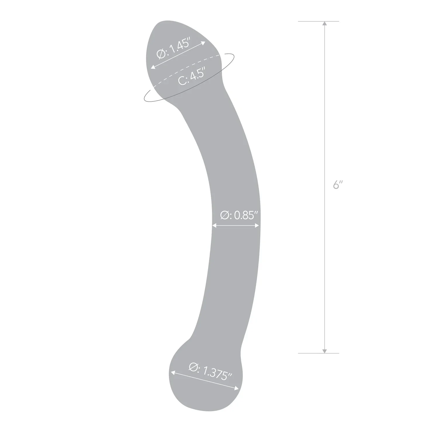 Gläs 7" curved glass Dildo - Image 7