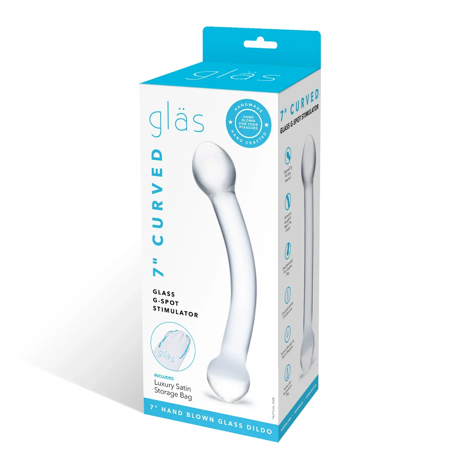 Gläs 7" curved glass Dildo - Image 8