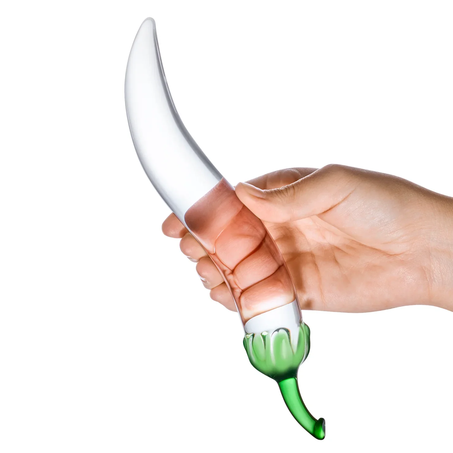 Gläs 8.25" Glass Naturals Chili Pepper Dildo - Image 4