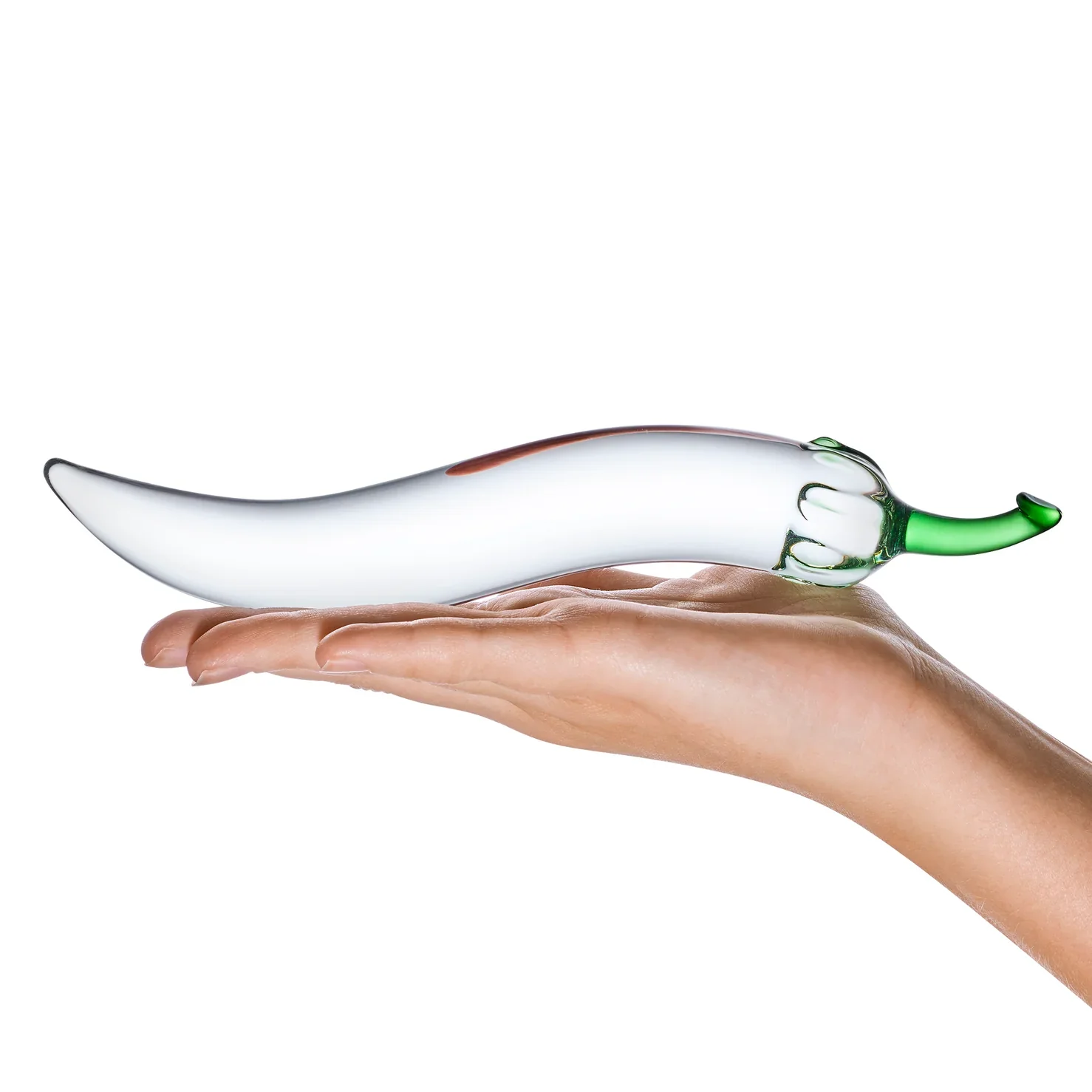 Gläs 8.25" Glass Naturals Chili Pepper Dildo - Image 5