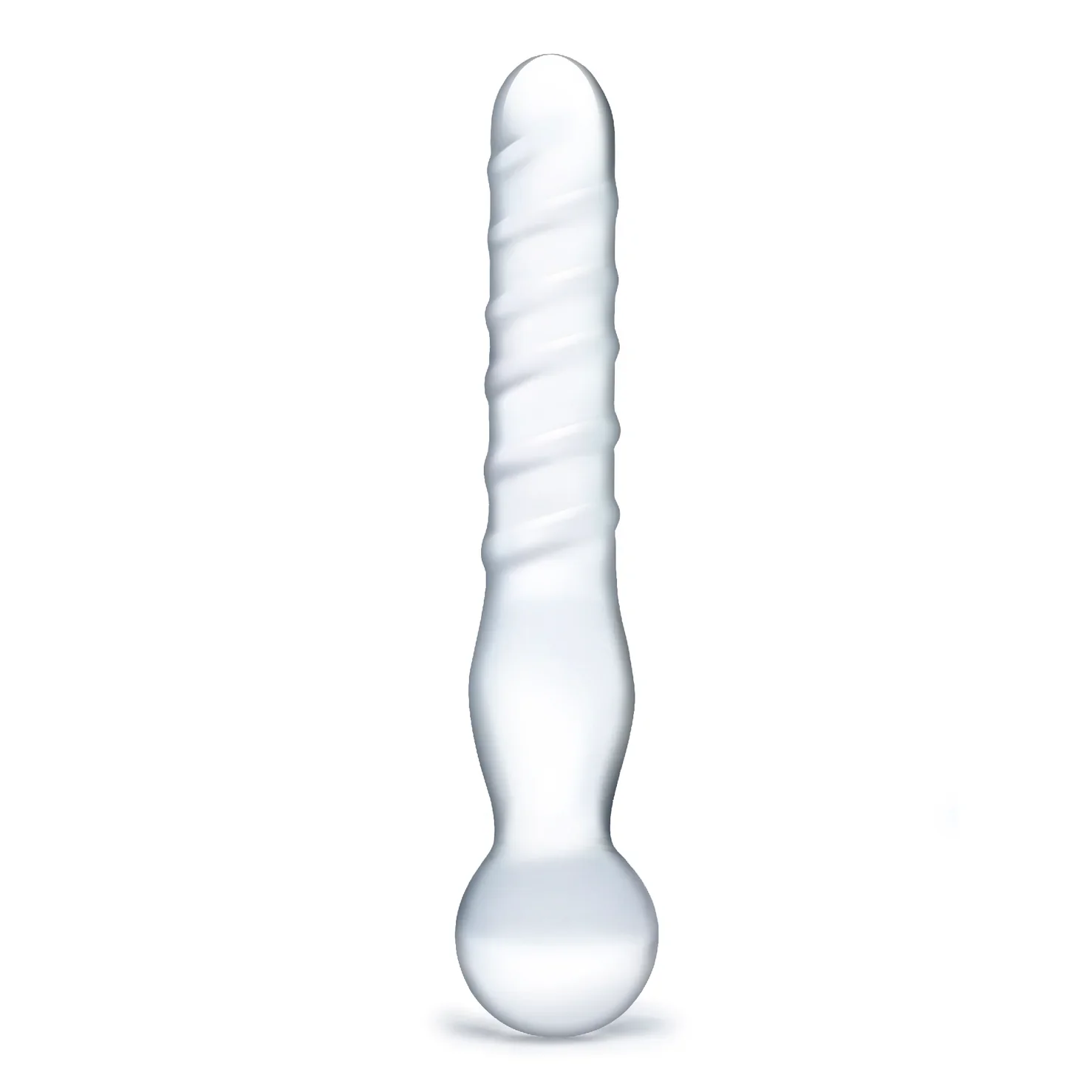 Gläs 8" Joystick Clear Glass Dildo - Image 2