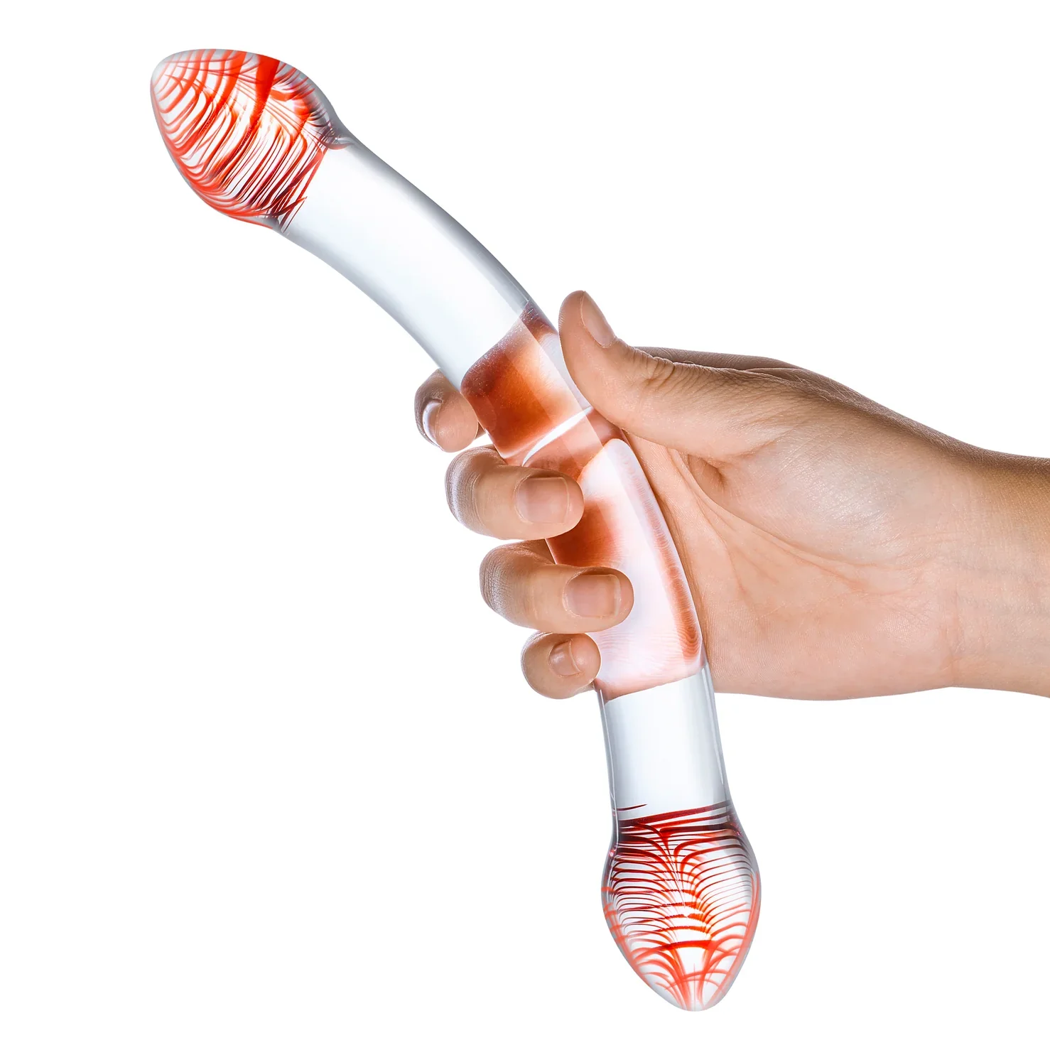 Gläs 8" Red Head Double Dildo - Image 4