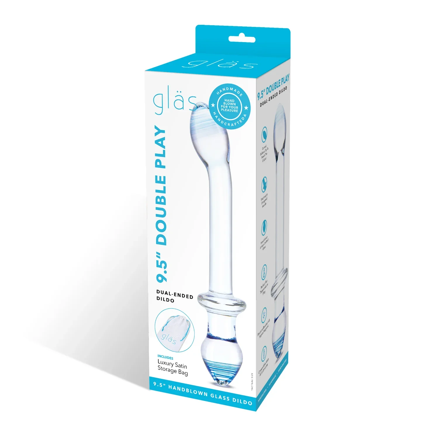 Gläs 9.5" Double Play Dual-Ended Dildo - Image 8