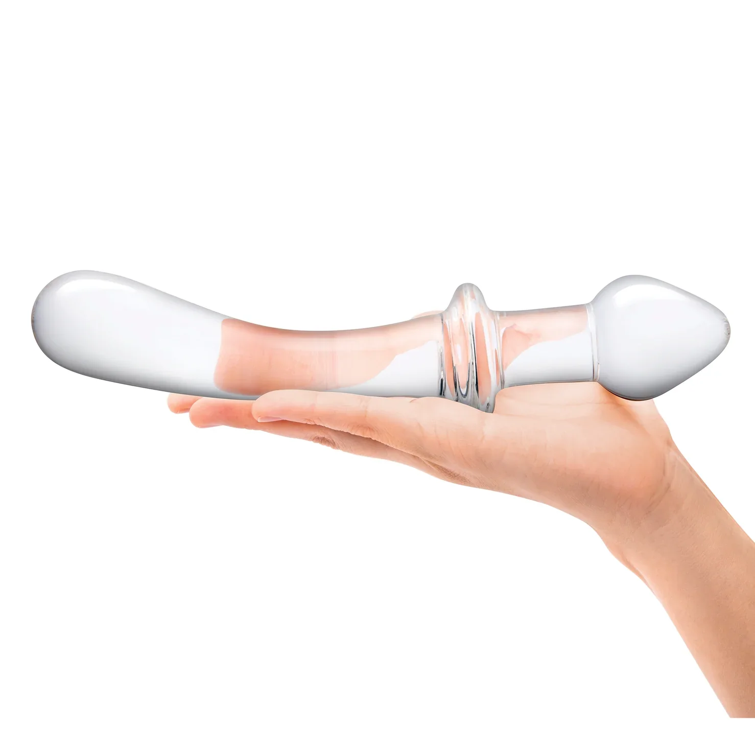 Gläs 9" Classic Curved Dual-Ended Dildo - Image 5
