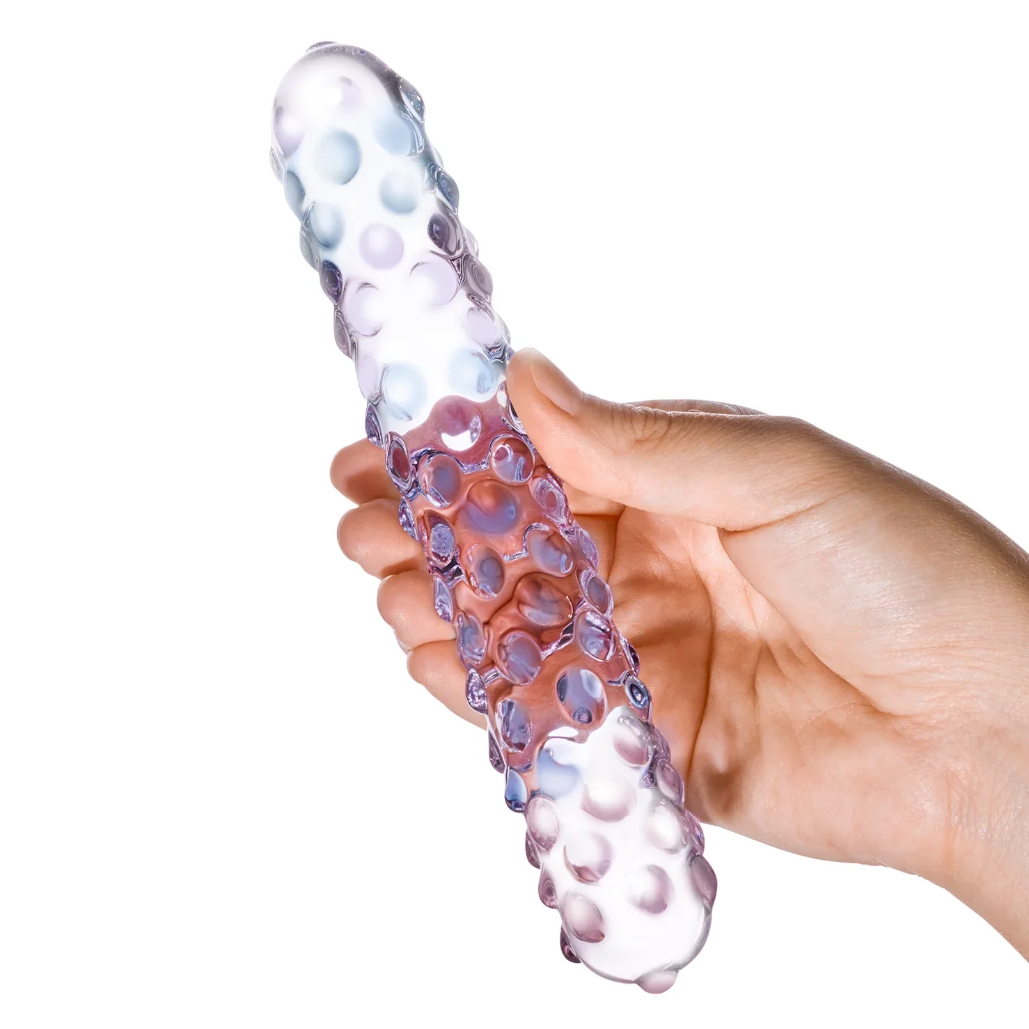 Gläs Purple Rose Nubby Dildo - Image 4