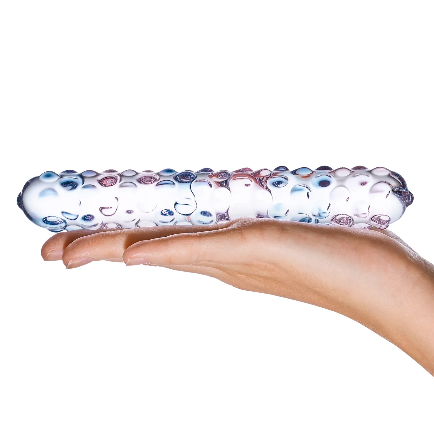 Gläs Purple Rose Nubby Dildo - Image 5