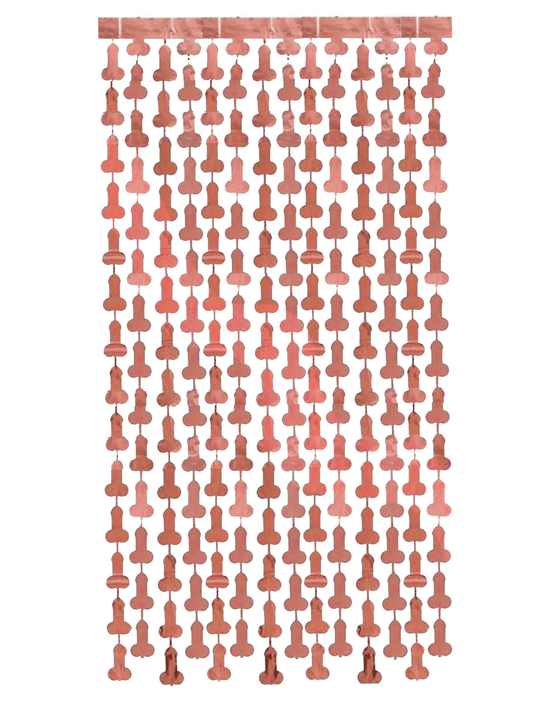 Glitterati Penis Metallic Foil Curtain Set of 2 - Image 2