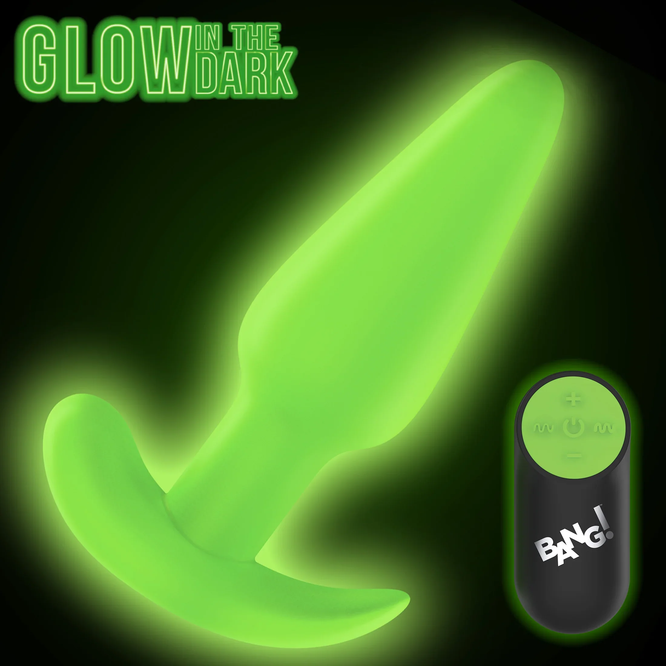 GLOW-IN-THE-DARK SILICONE BUTT PLUG - Image 7