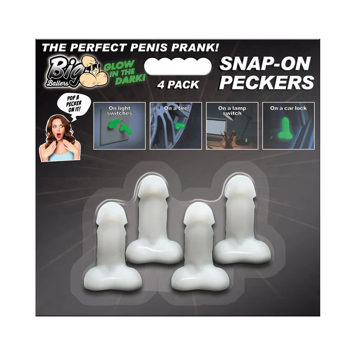 Glow-in-the-Dark Snap-On Peckers 4 Pack by Big Ballers - Image 7