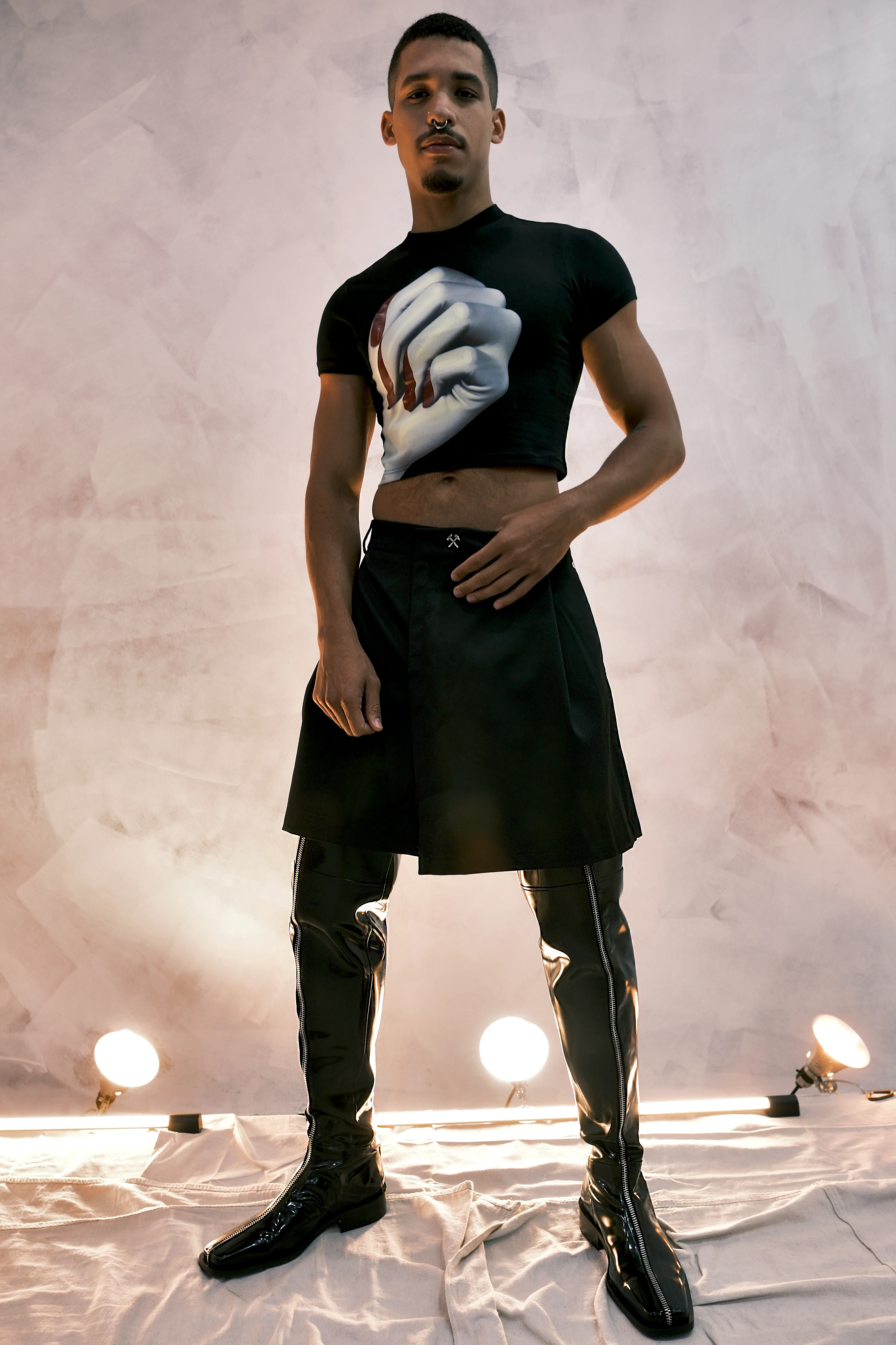 GMBH NAILS CROP TEE FW 24-25 - Image 2