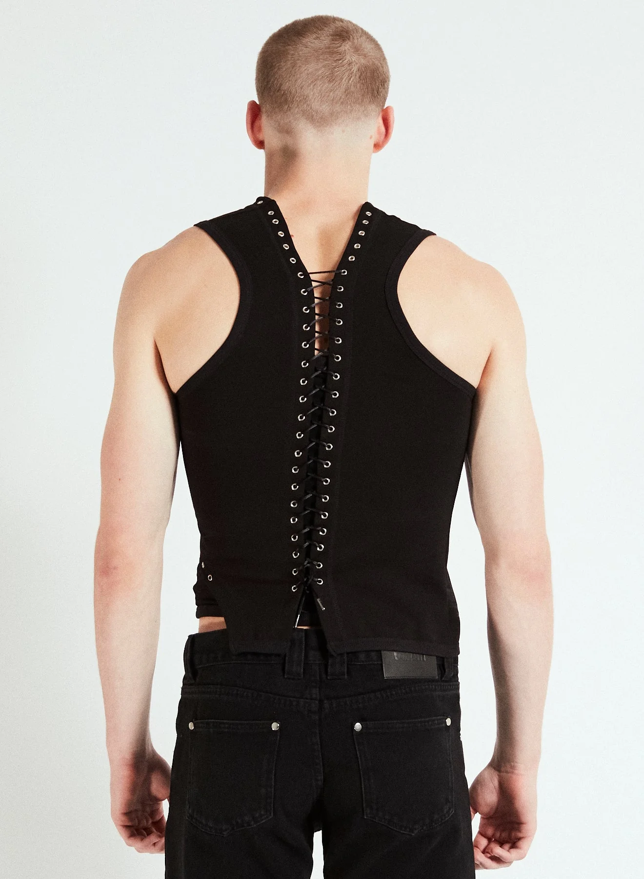 GMBH NANCY LACE TANK TOP BLACK - Image 3