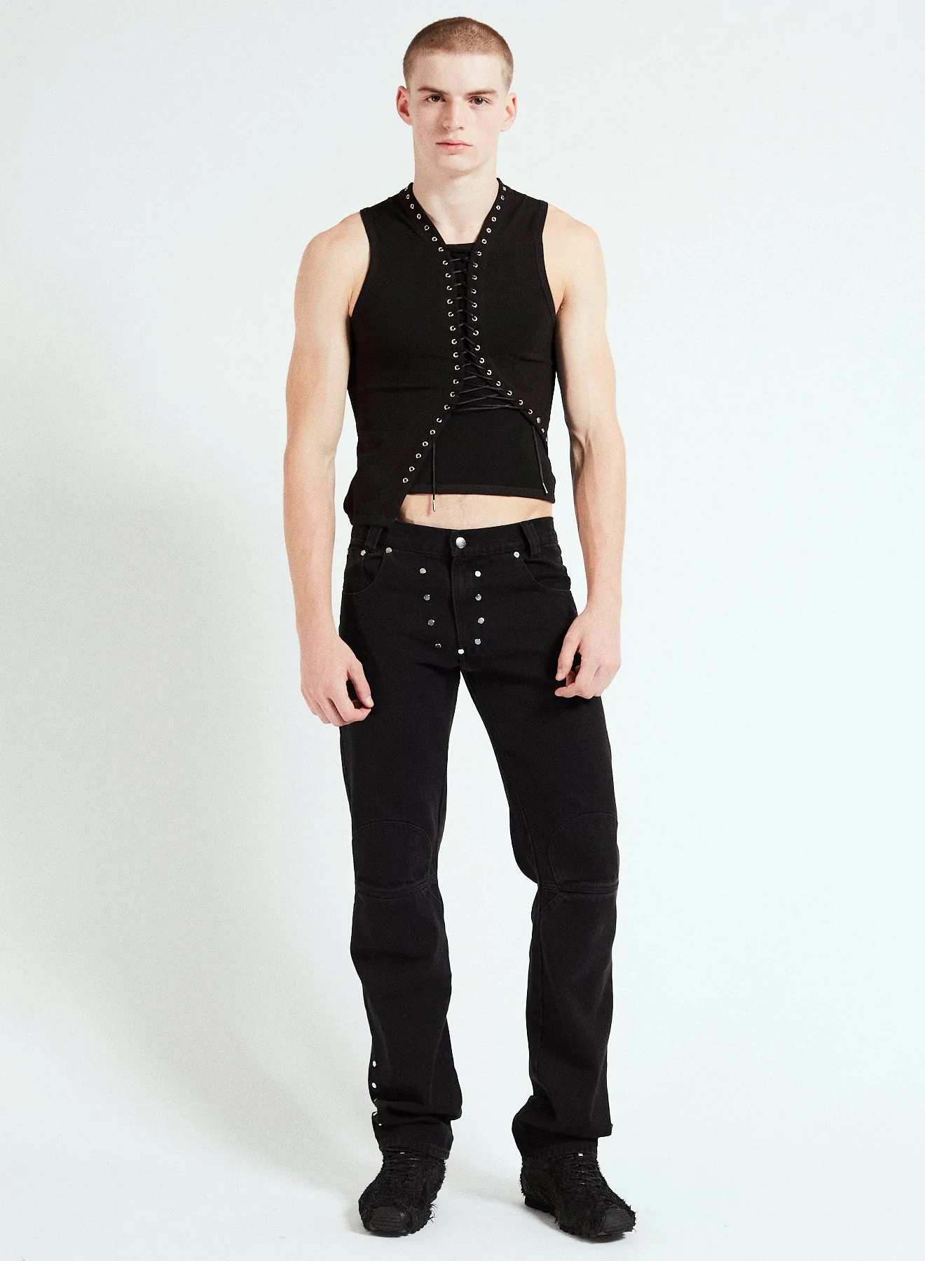 GMBH NANCY LACE TANK TOP BLACK - Image 5