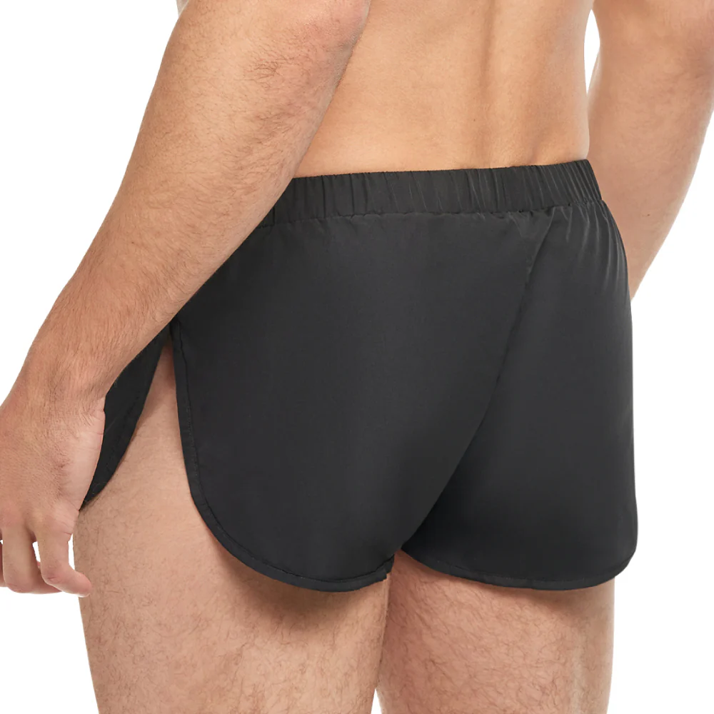 Goal Line Extreme Split Booty Shorts Black - Image 2
