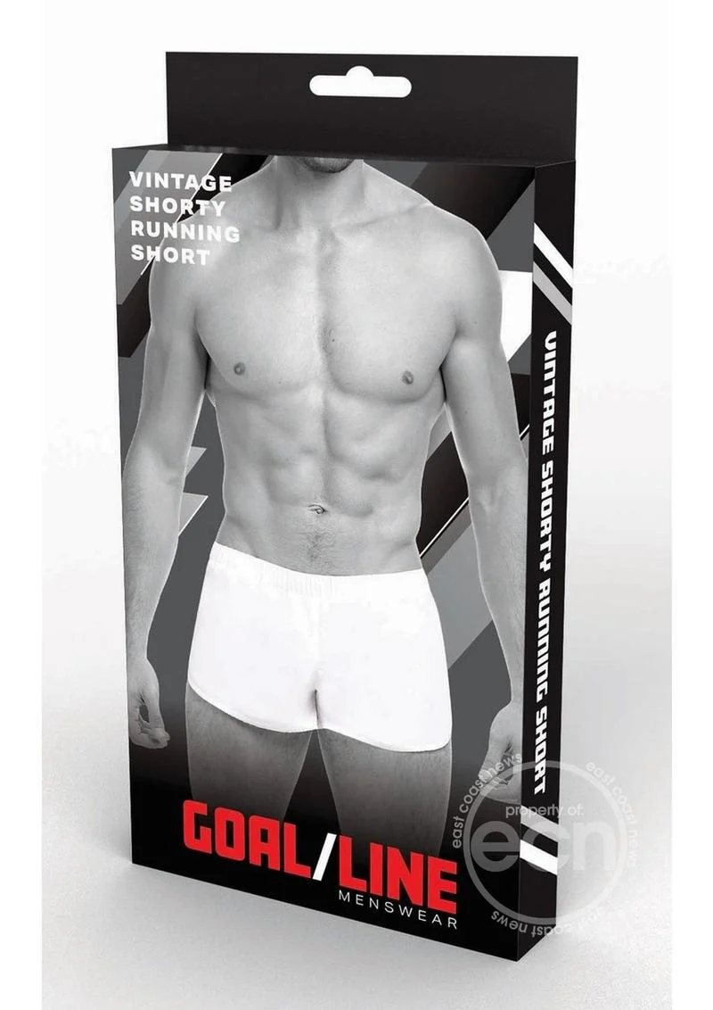 Goal Line Extreme Split Booty Shorts White - Image 3