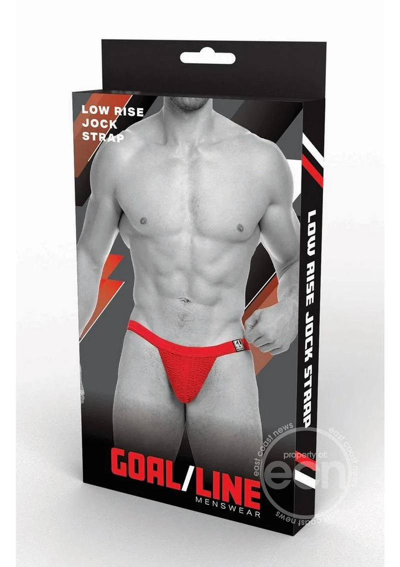 Goal Line Low Rise Jockstrap Red - Image 2