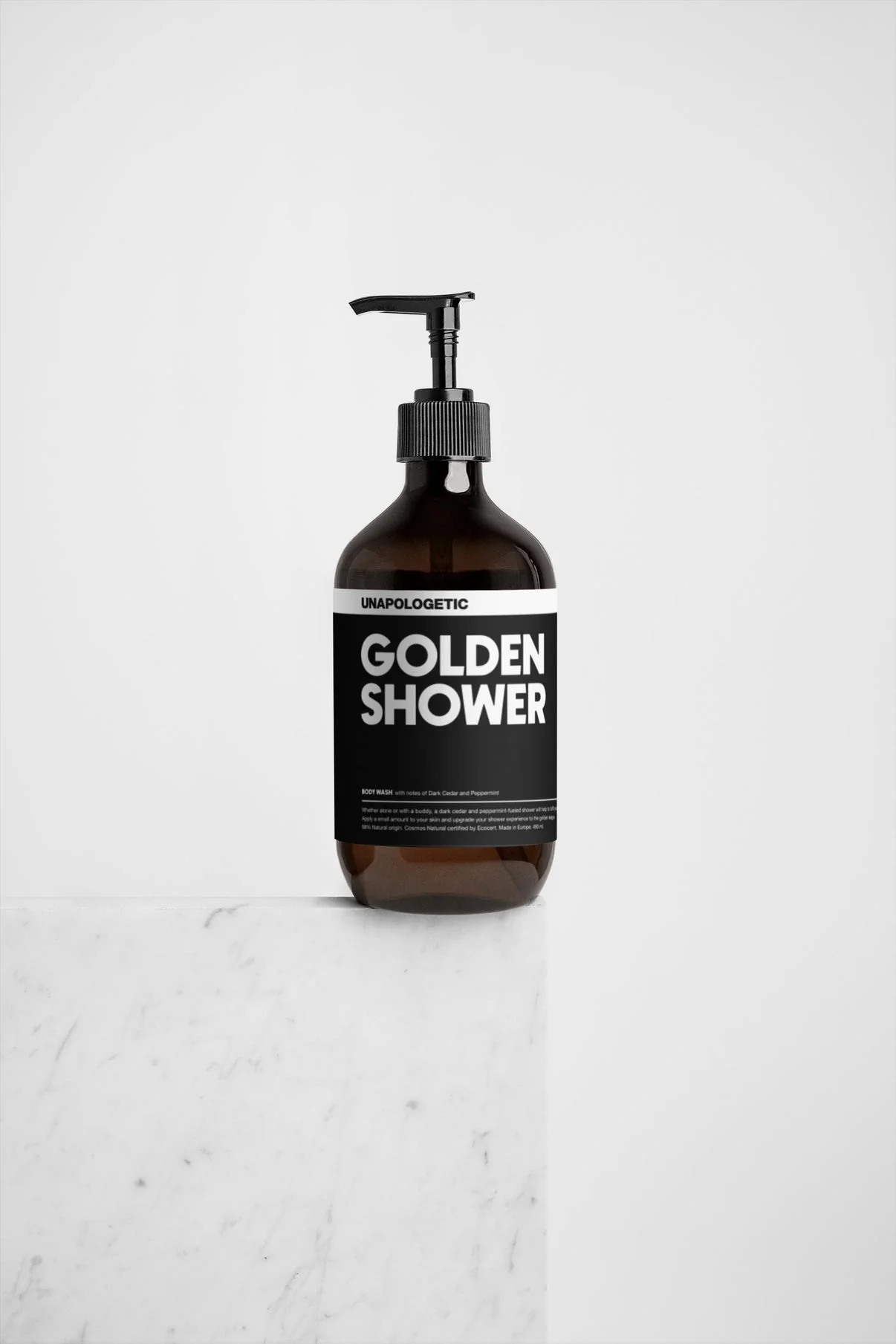 GOLDEN SHOWER - Dark Cedar & Peppermint Body Wash - Image 2