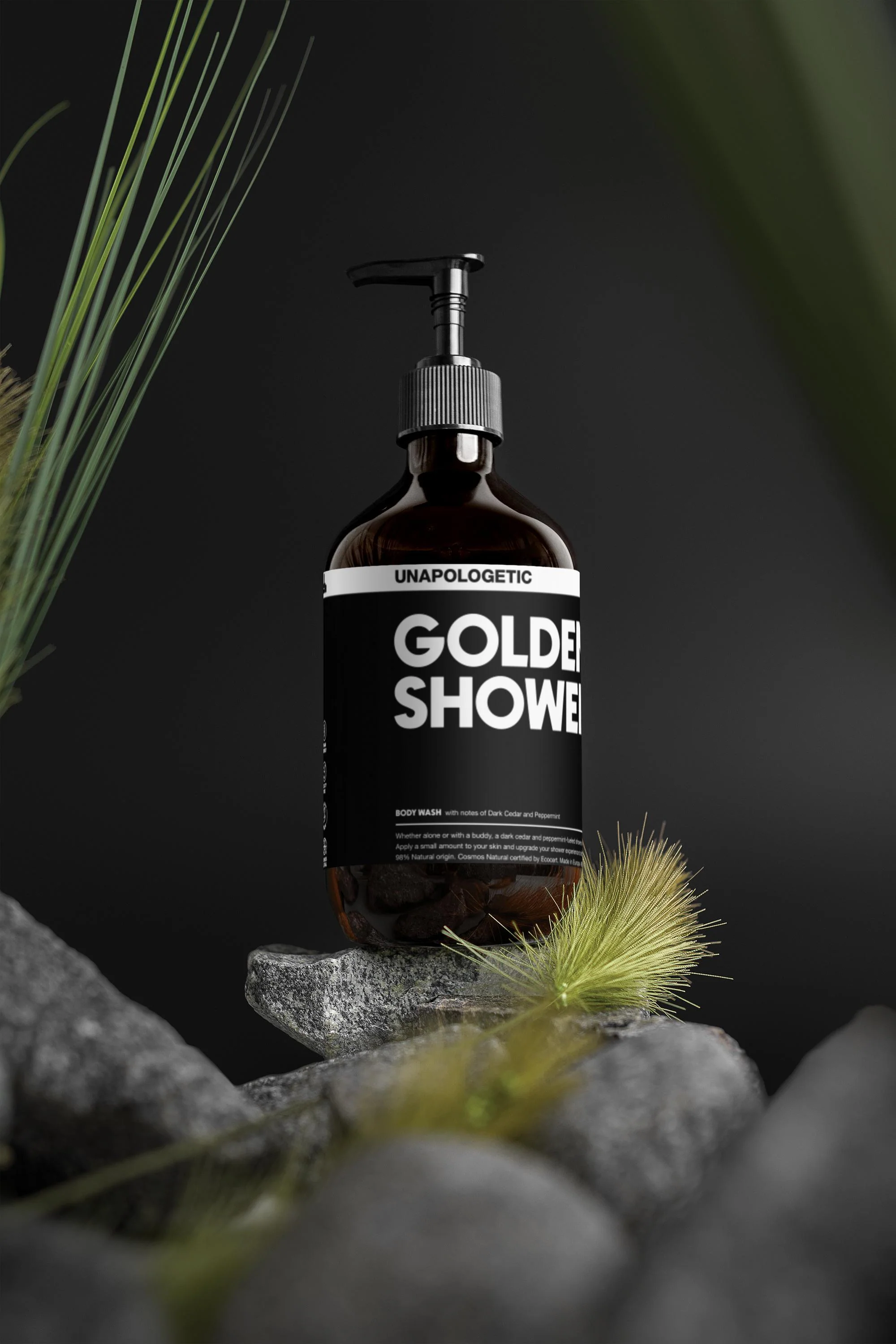 GOLDEN SHOWER - Dark Cedar & Peppermint Body Wash - Image 7