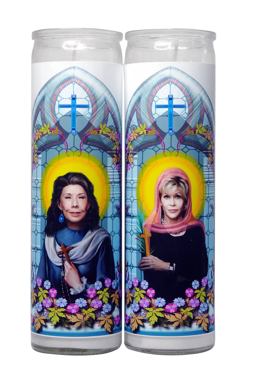 Grace and Frankie Celebrity Prayer Candle - Image 2