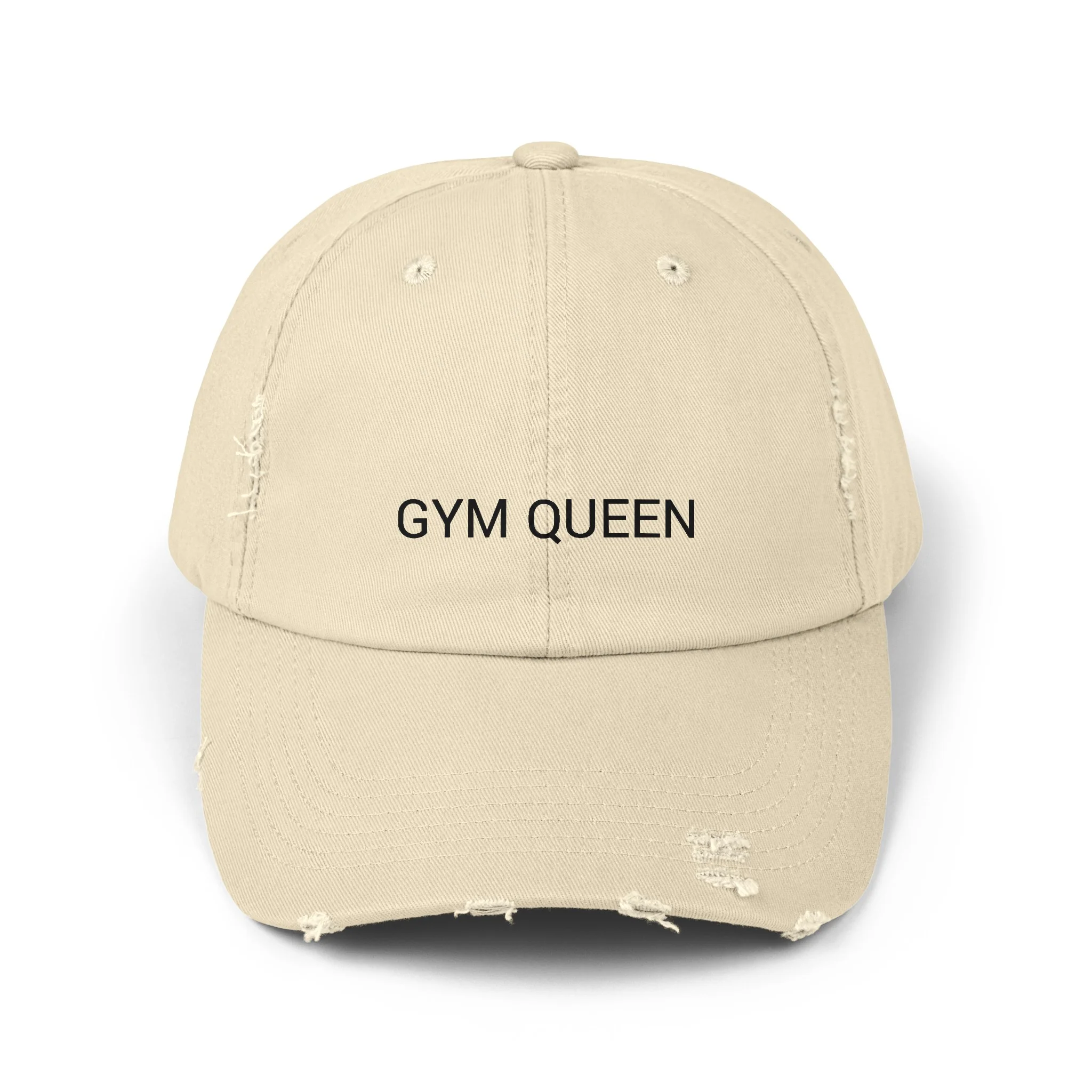 GYM QUEEN Distressed Cap in 6 colors